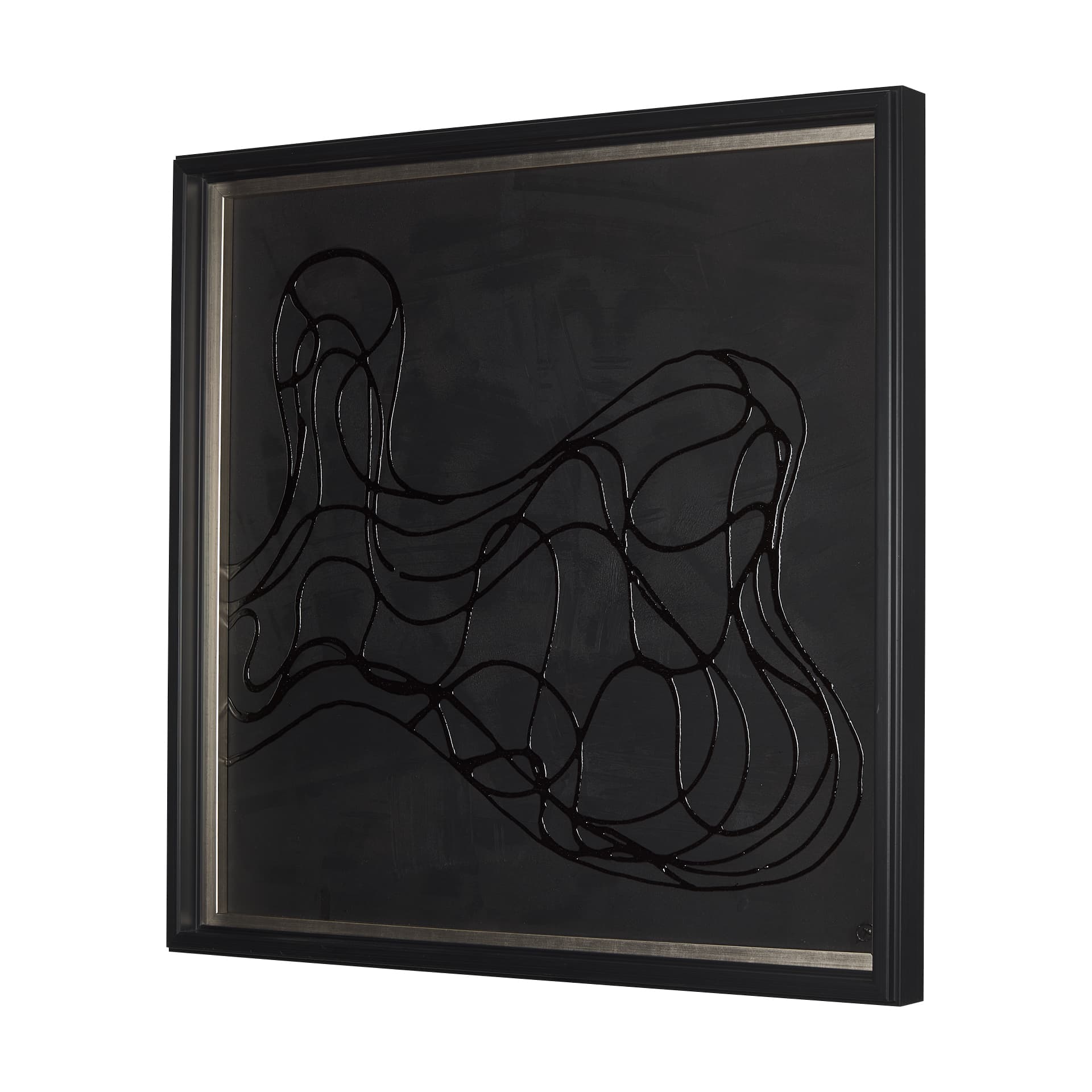 Bee Dance II by Studio M a handmade Original Framed 3D Textured Artwork — product photograph