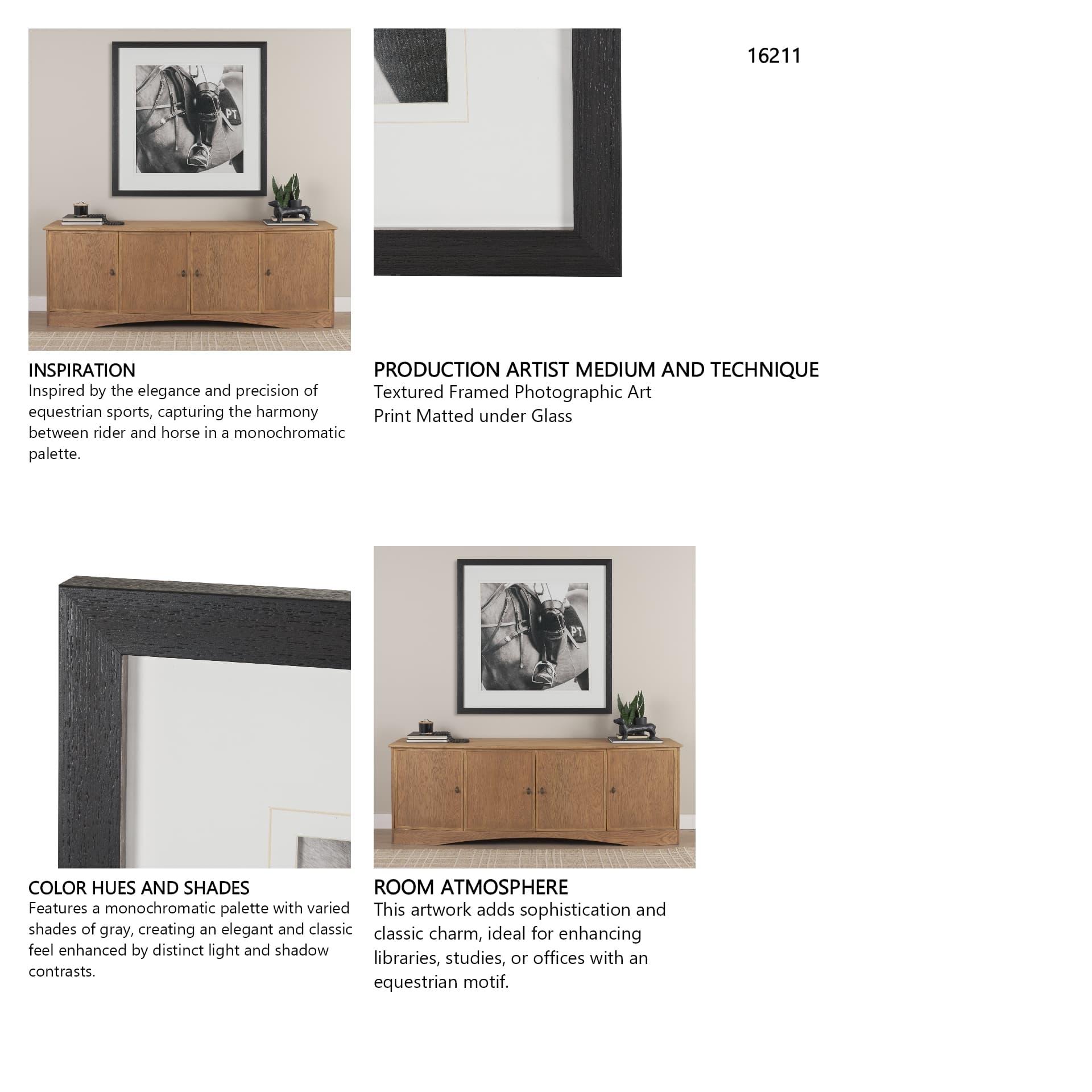 Wield by The Chelsea Collection Textured FramedPhoto Print Matted under Glass — in a styled room