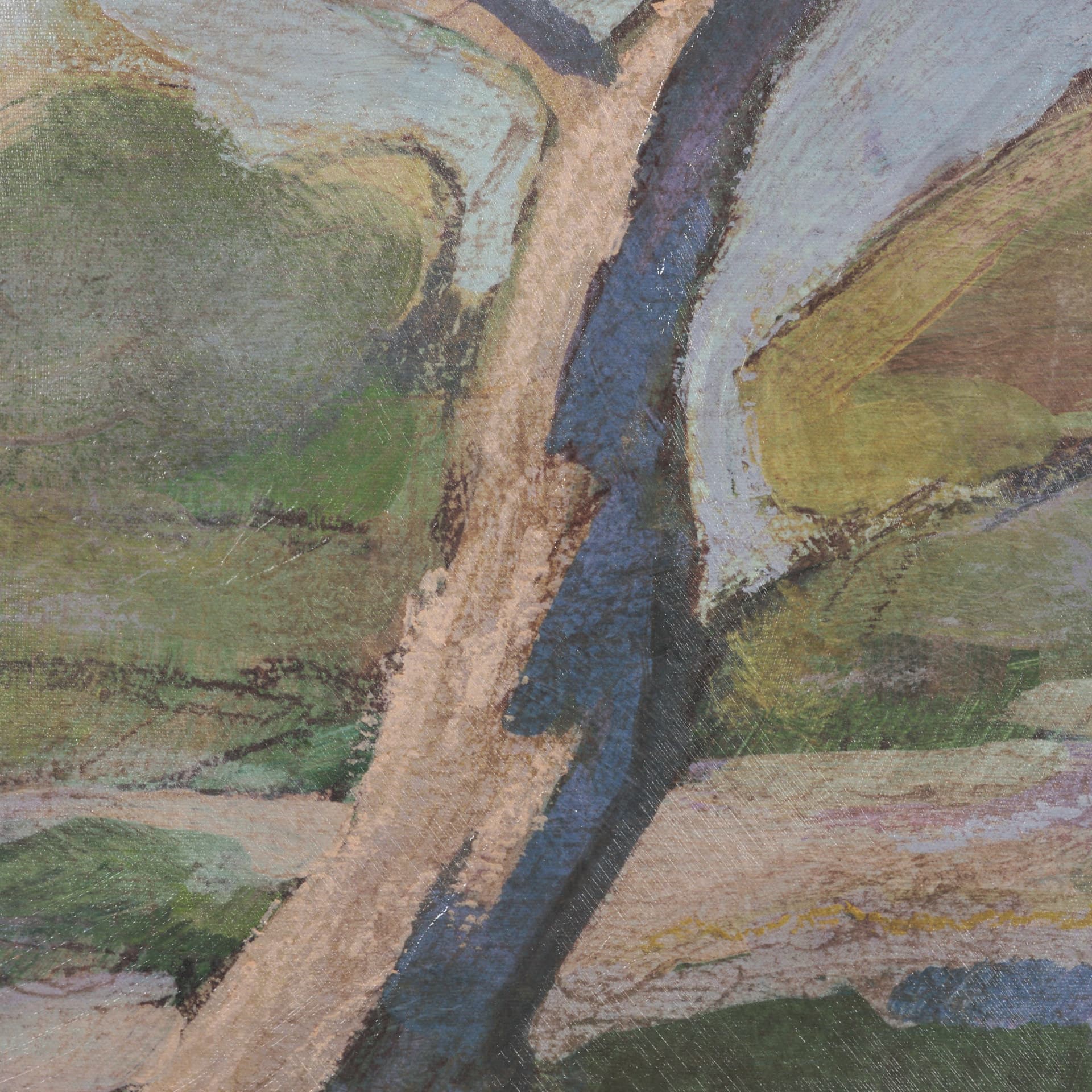 Landscape Tapestry II by Mercana Studio Hand-Embellished Textured Framed Canvas Artwork — product photograph
