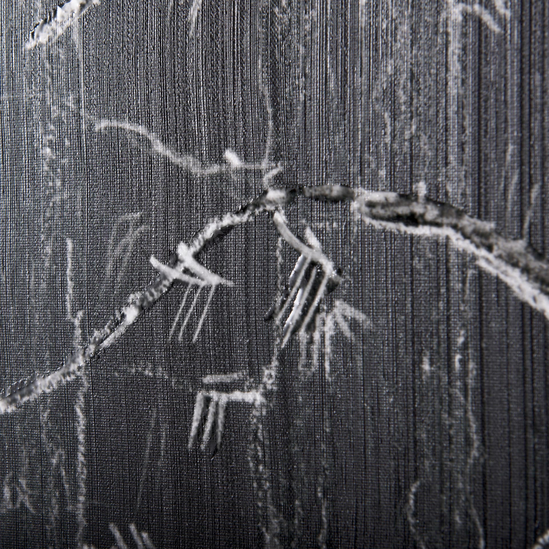 Forest BW II by Ariana a Hand Embellished Textured Canvas — product photograph