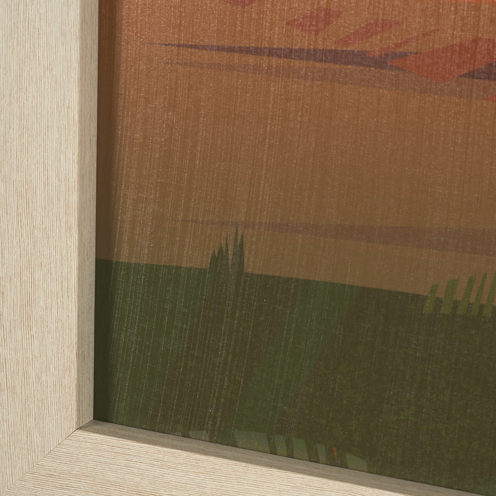 Grasslands GO (L) by Mercana Studio a Hand Embellished Decograph Framed Art Print — product photograph