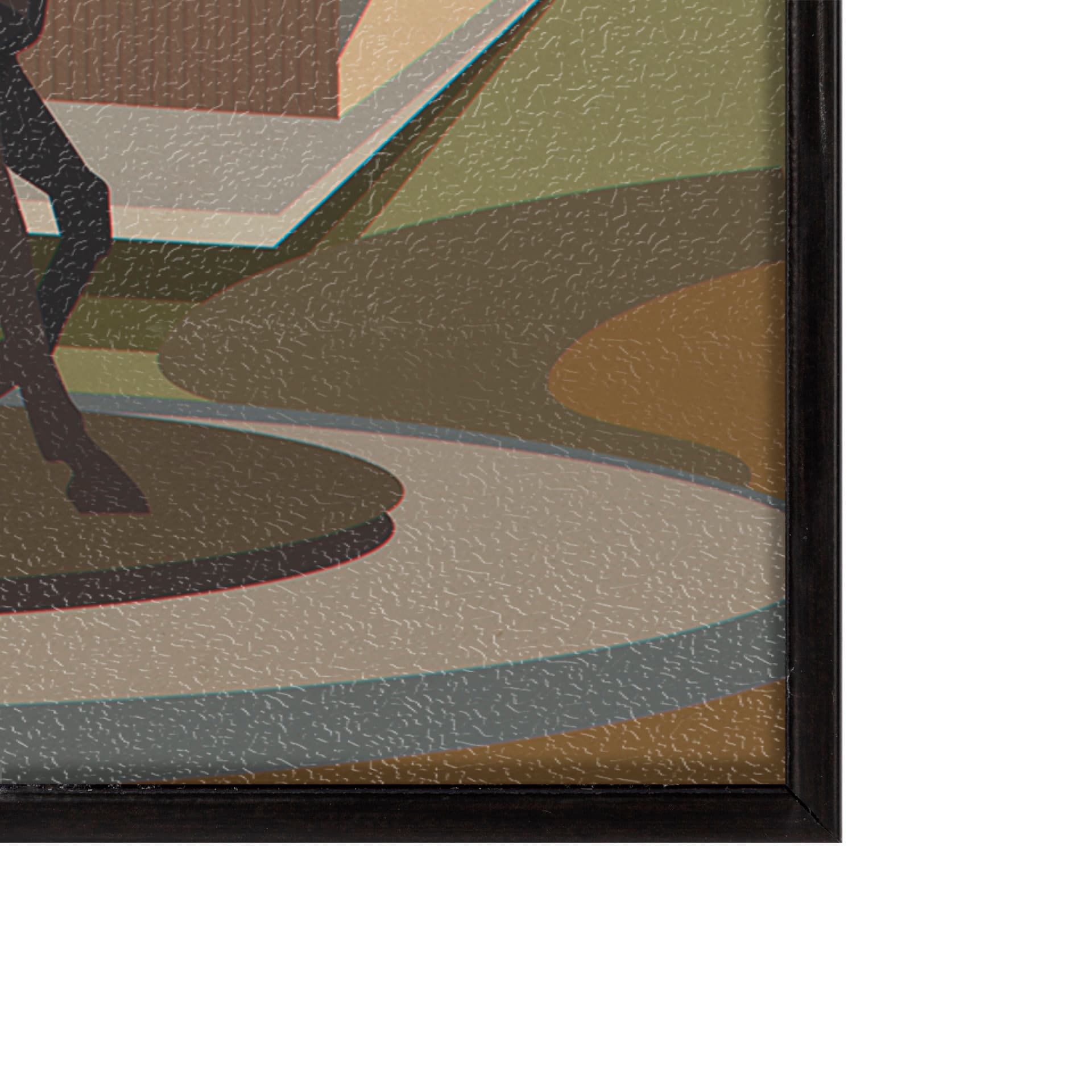 Regina Go Canada (SM) by Mercana Studio a Hand Embellished Decograph Framed Art Print — product photograph