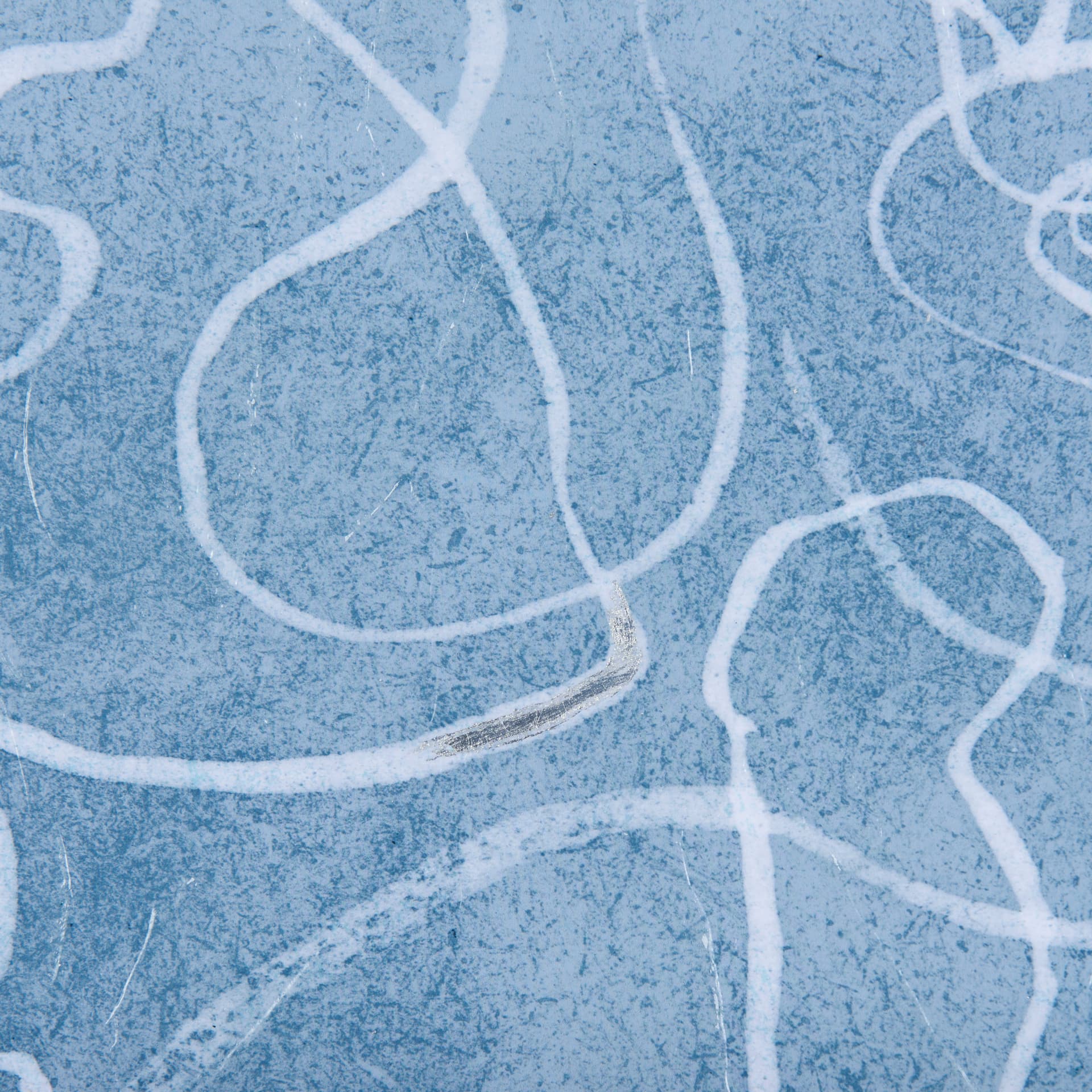 Thread Blue II by Mercana Studio a Hand Embellished Textured Framed Art Print Matted under Glass — product photograph