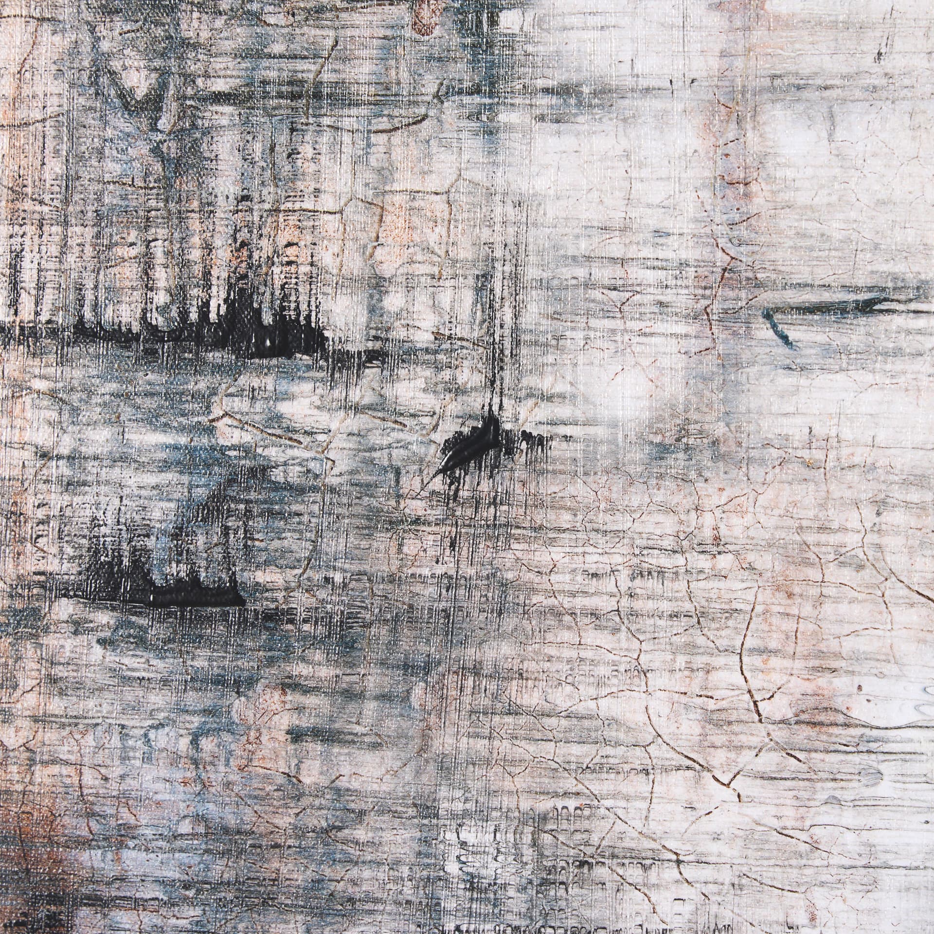 Merge Framed Canvas by Morgan McLaren a Hand Embellished Textured Framed Canvas — product photograph