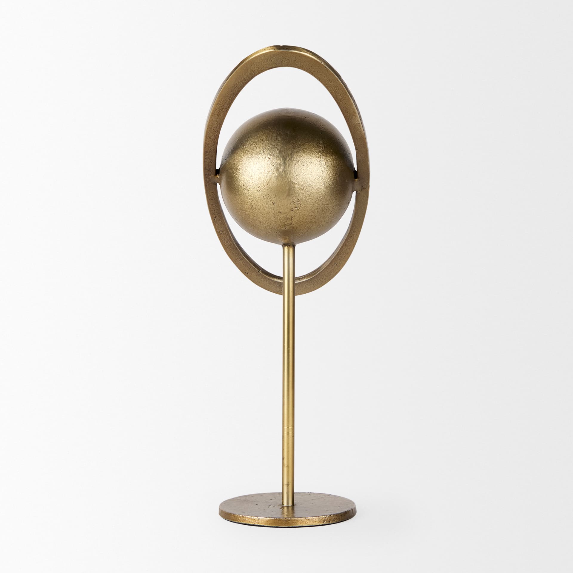 Atlas 15.0L x 7.0W x 16.0H Gold Metal Solar System Ornament — product photograph