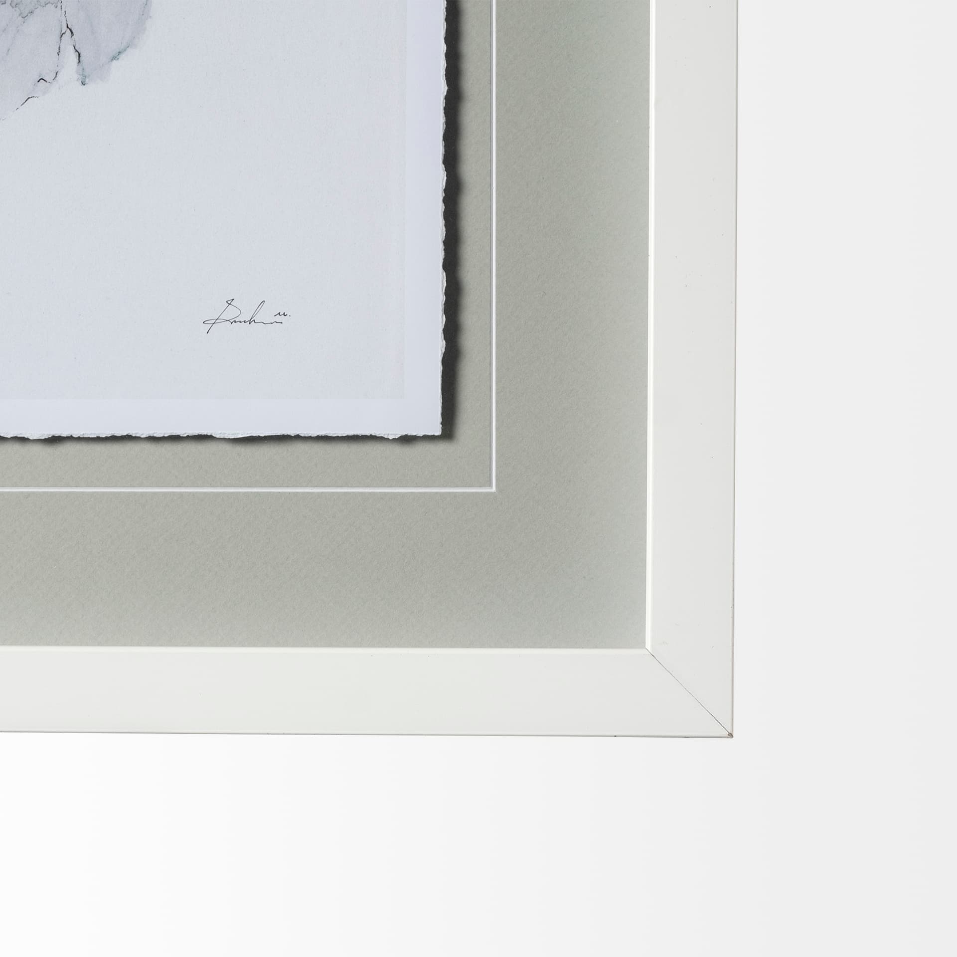 Together I by Melody Ducharme a Hand Embellished Textured Framed Art Print Matted under Glass — product photograph