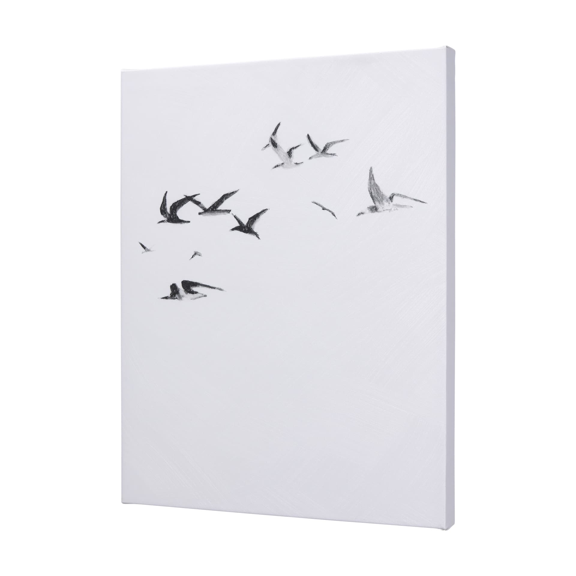Fly Away II by Mercana Studio a Hand Embellished Textured Canvas — product photograph