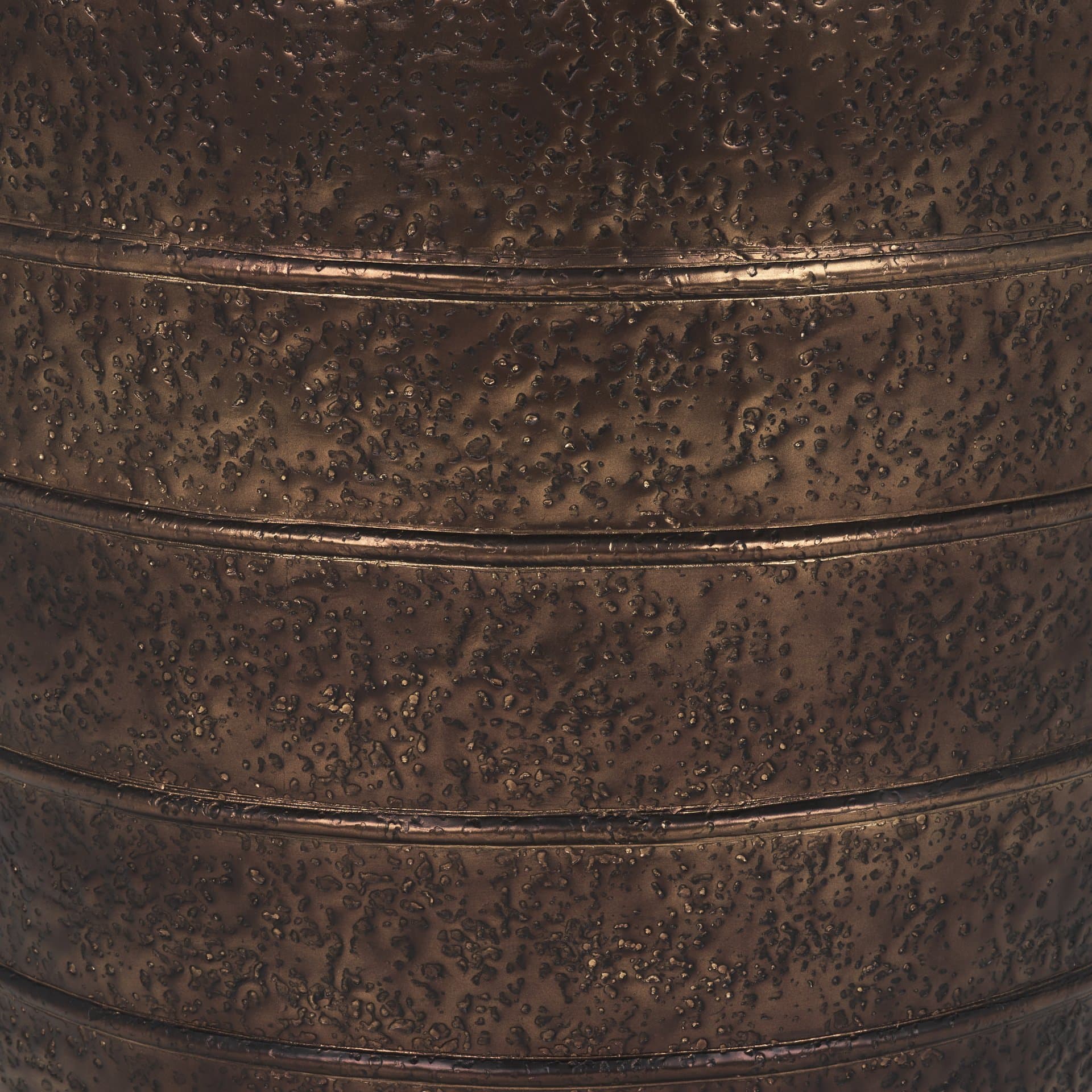 Aivana Extra Large Antiqued Gold Metal Floor Vase — product photograph