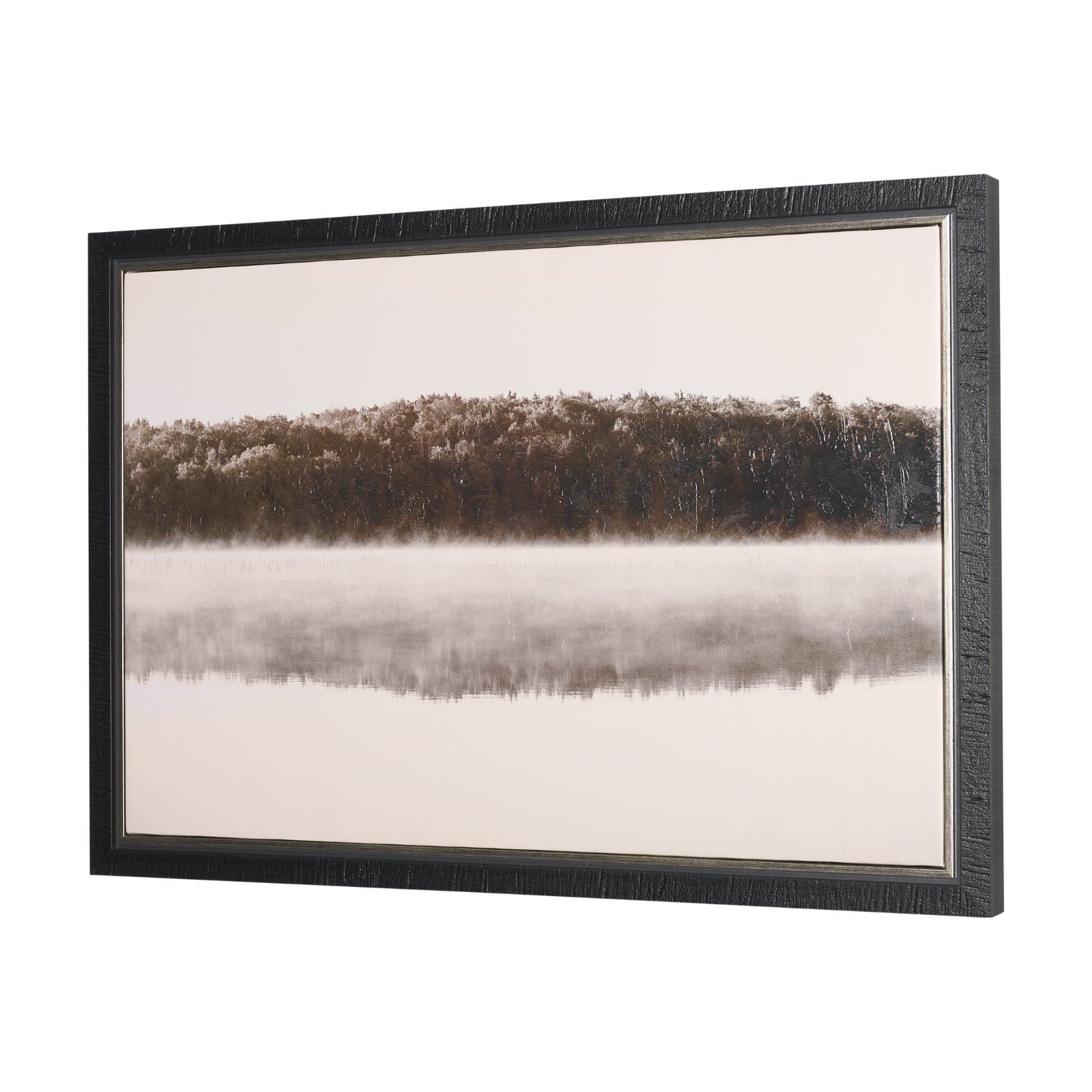 Calm Reflections by Mike Toy Hand-Embellished Textured Framed Canvas Photo Print — product photograph