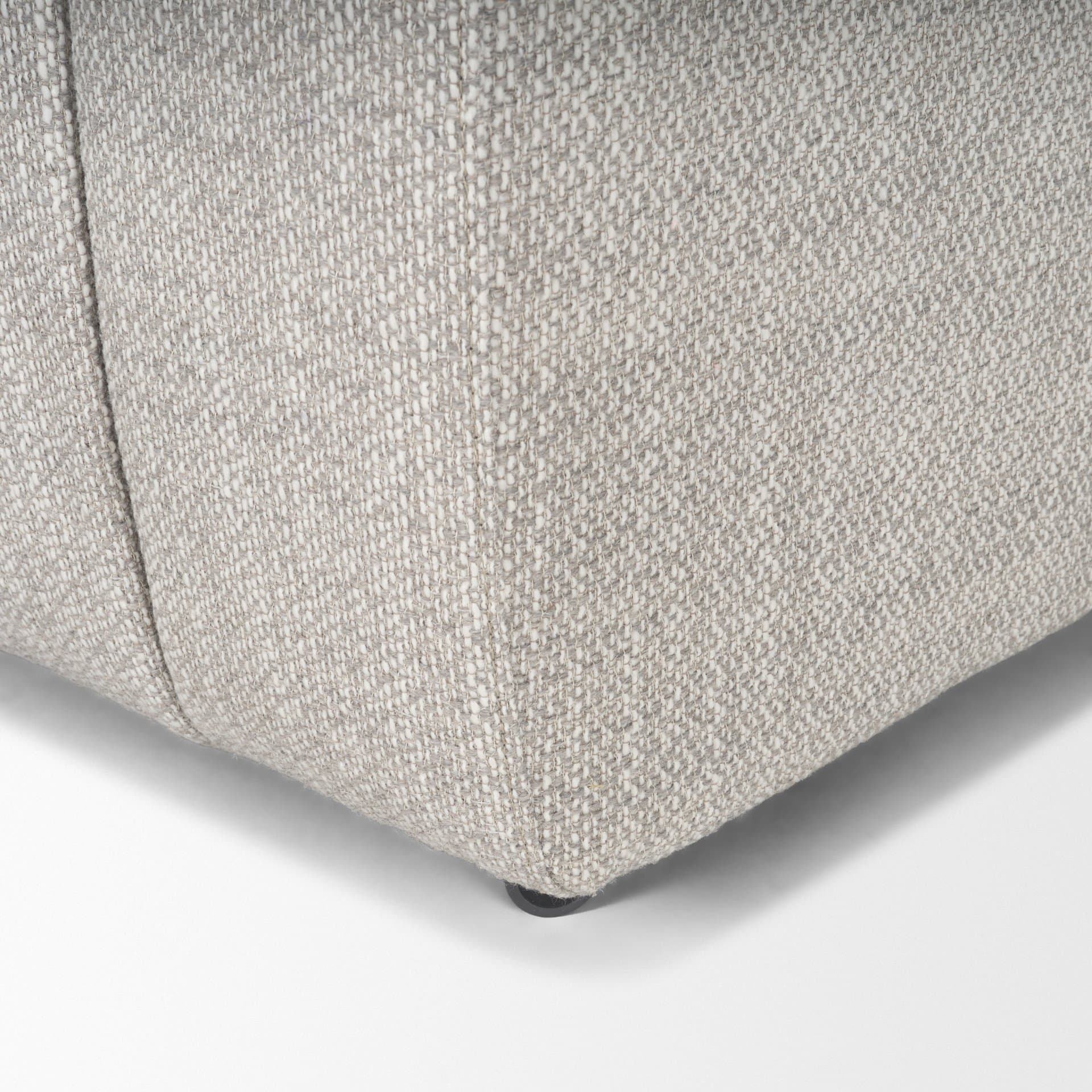 Wilkins Barrel Back Dining Arm Chair | Gray Fabric w/ Wood — product photograph