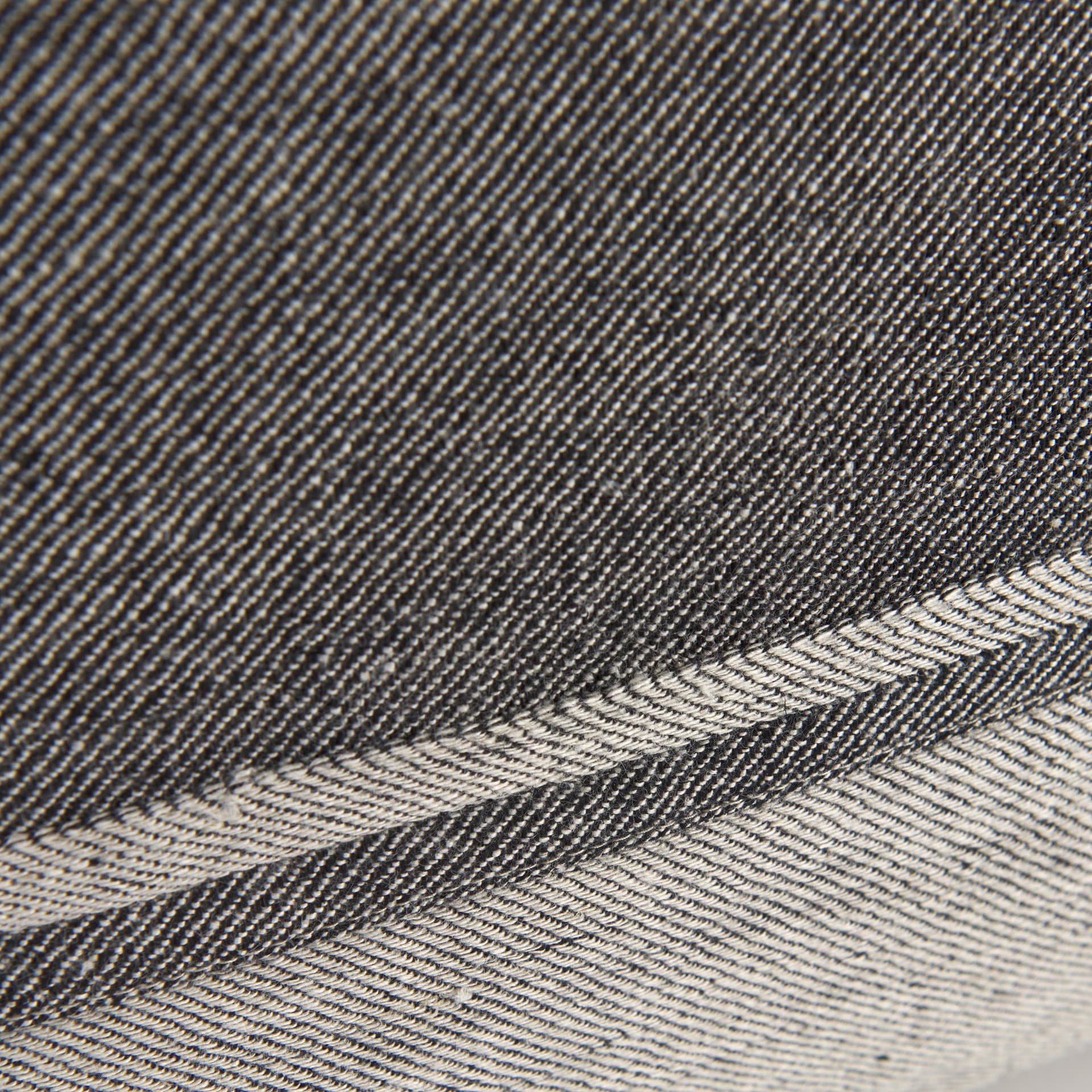 Zadie 20x20 Light Gray and Dark Gray Fabric Color Blocked Pillow Cover — product photograph