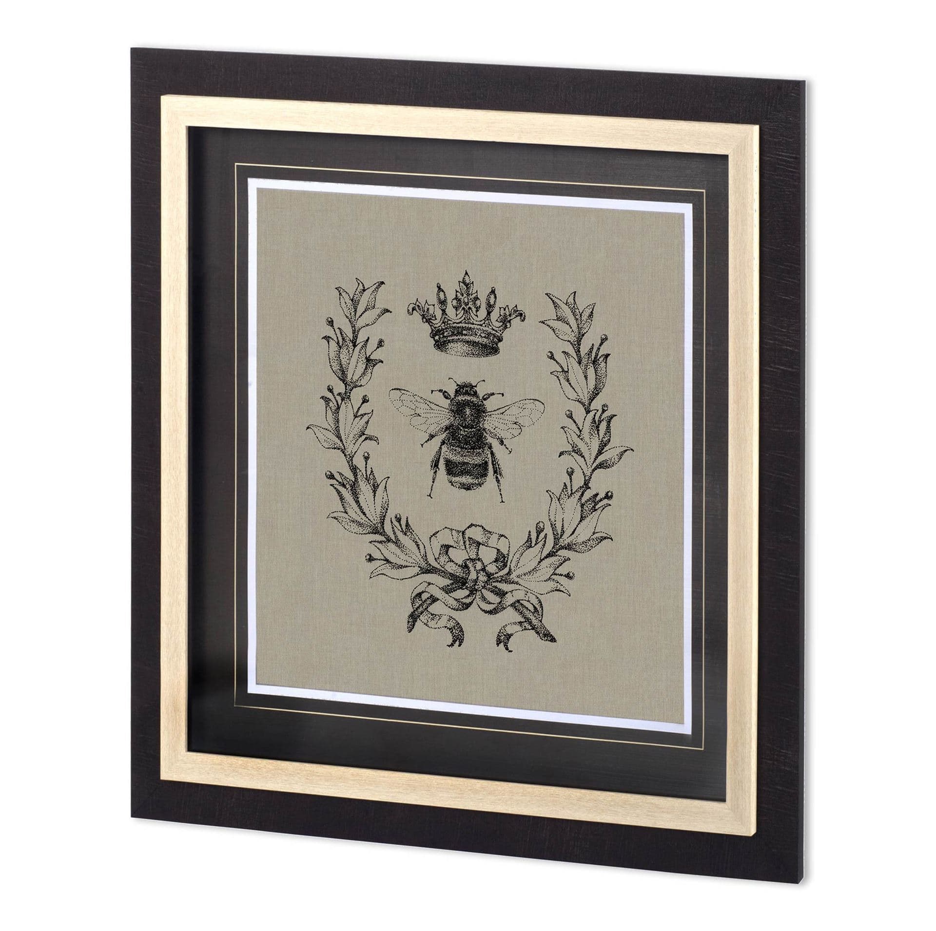 Coronation I by Mercana Studio a Hand Embellished Textured Framed Art Print Matted under Glass — product photograph