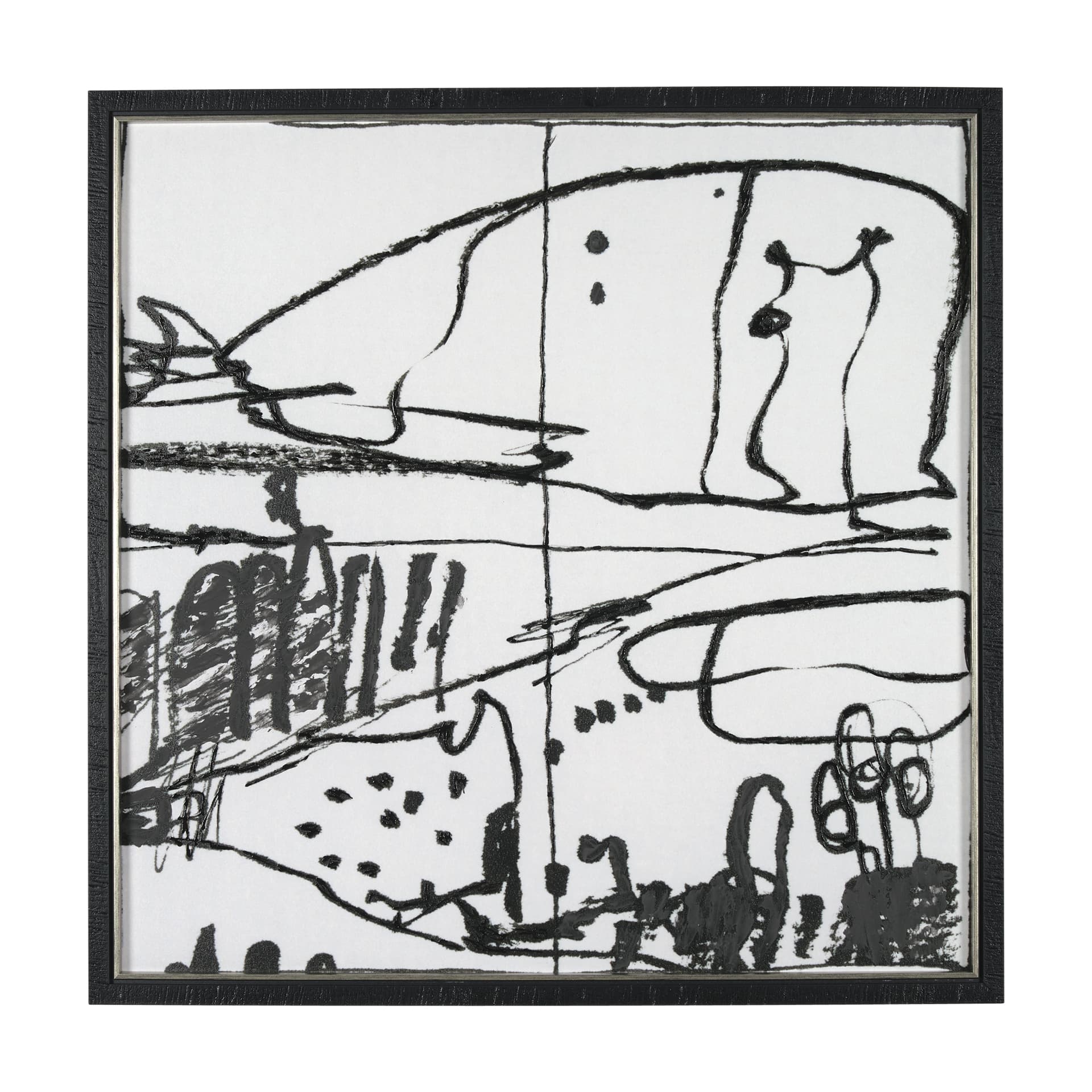 Lost Treasure Map III by Mercana Studio a Hand Embellished Textured Framed Art Print — product photograph