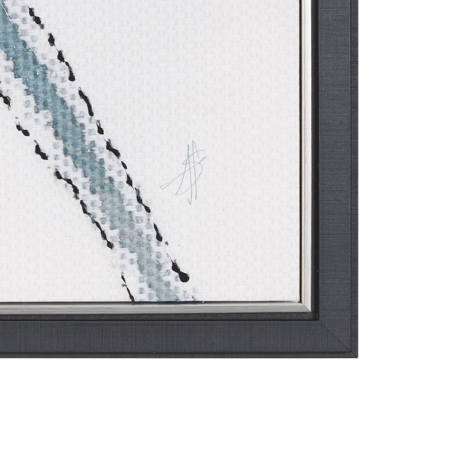 Tributary II by Mercana Studio a Hand Embellished Textured Framed Canvas — product photograph