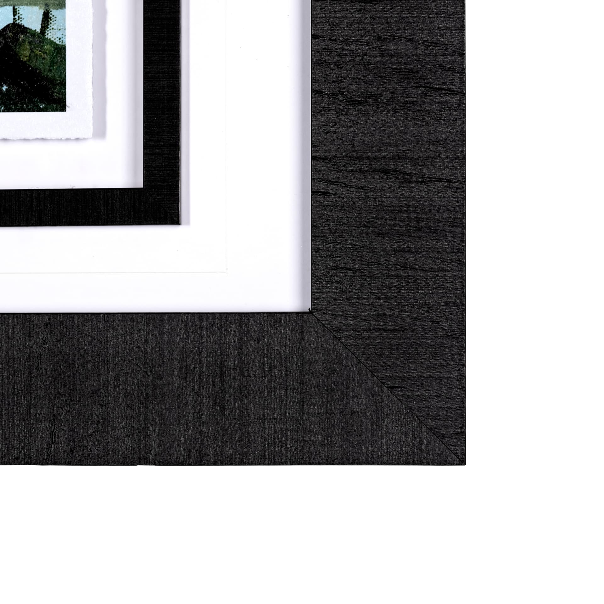 Vista II by Mercana Studio a Hand Embellished Textured Framed Art Print Matted under Glass — product photograph