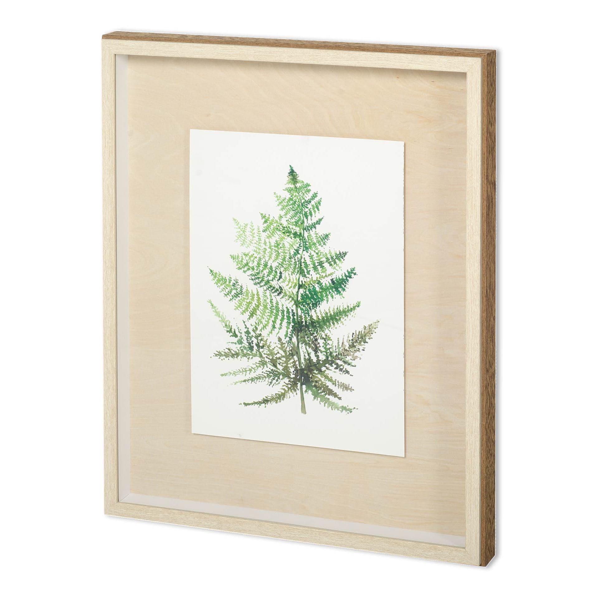 WILD GREENS I by MEYERS a Framed Art Print Matted under Glass — product photograph