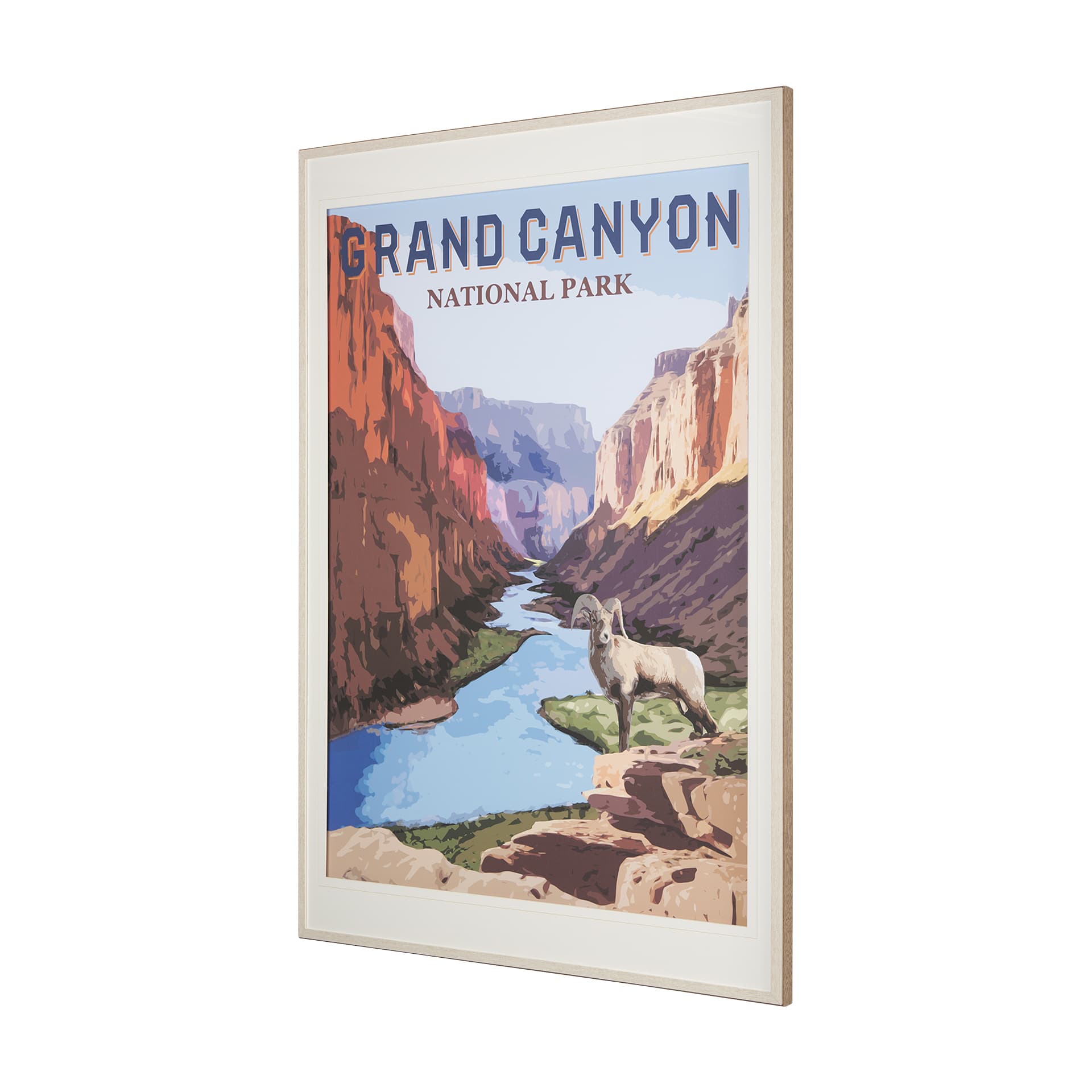 National Park -Grand Canyon by Mercana Studio a Framed Art Print Matted under Glass — product photograph