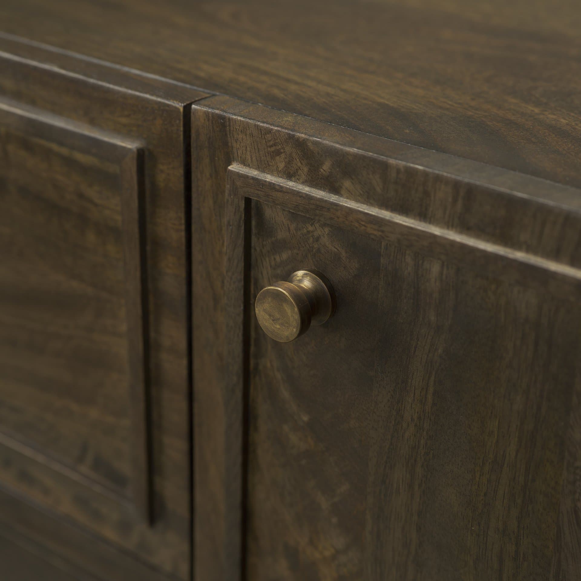 Phil Dark Brown Wood 2 Door 3 Drawer Closed Sideboard — product photograph