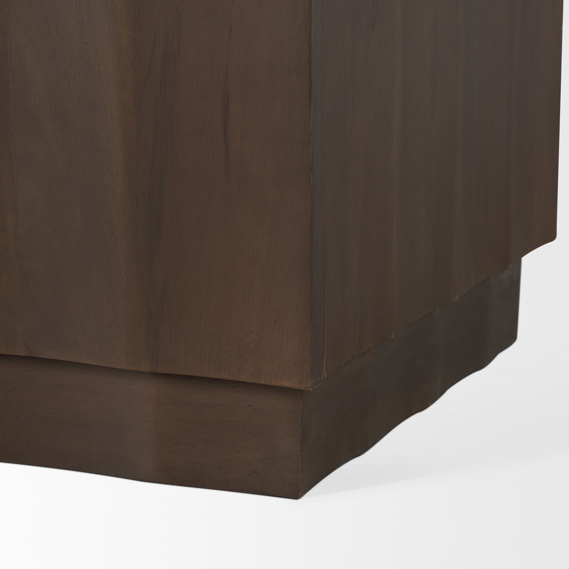 Swanson Dark Brown Wooden Scalloped Sideboard — product photograph