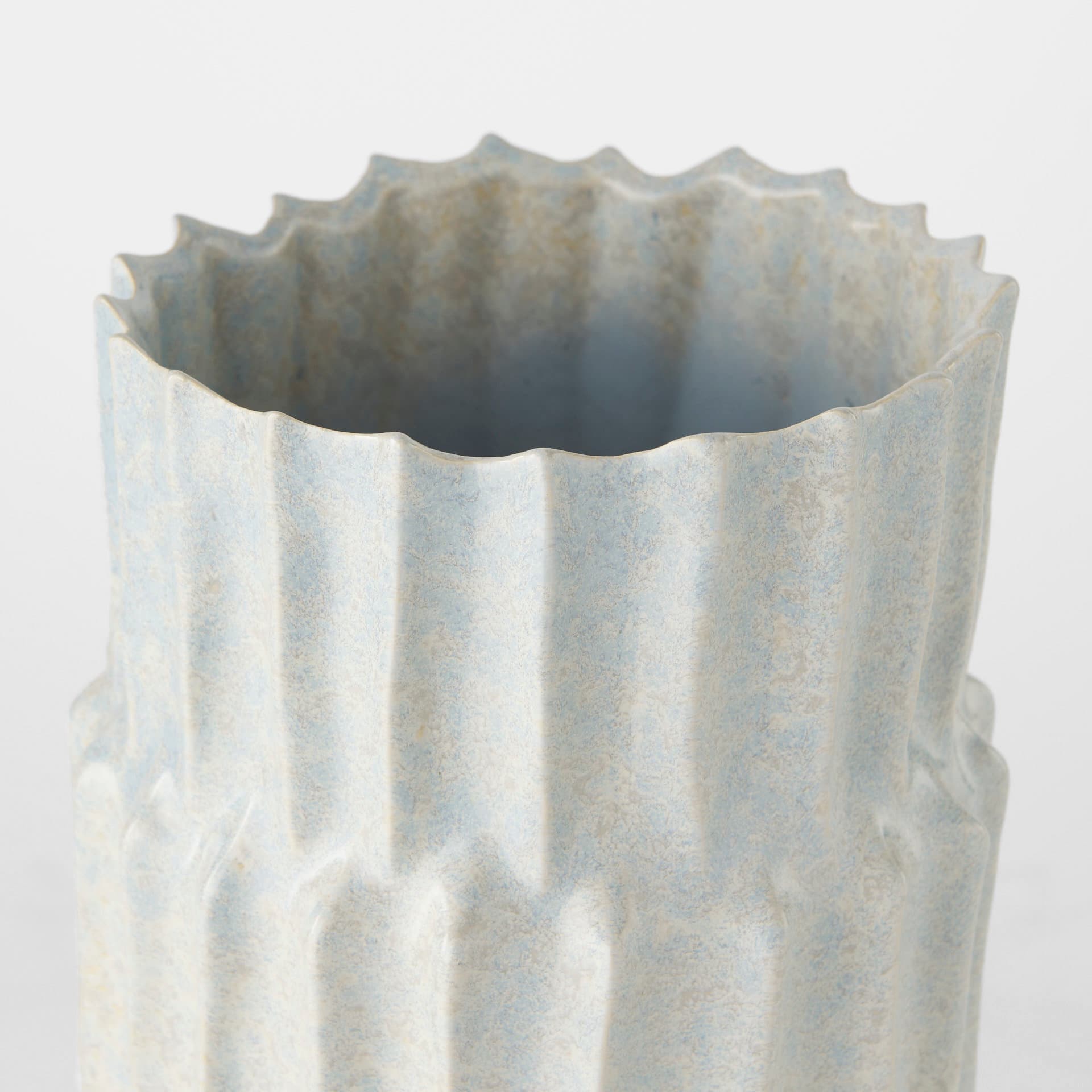Cardon 14.4H Gray Ceramic Vase — product photograph