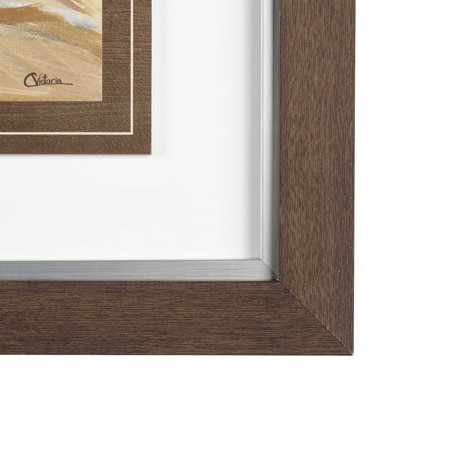 Farmland View II by Mercana Studio a Hand Embellished Textured Framed Art Print — product photograph