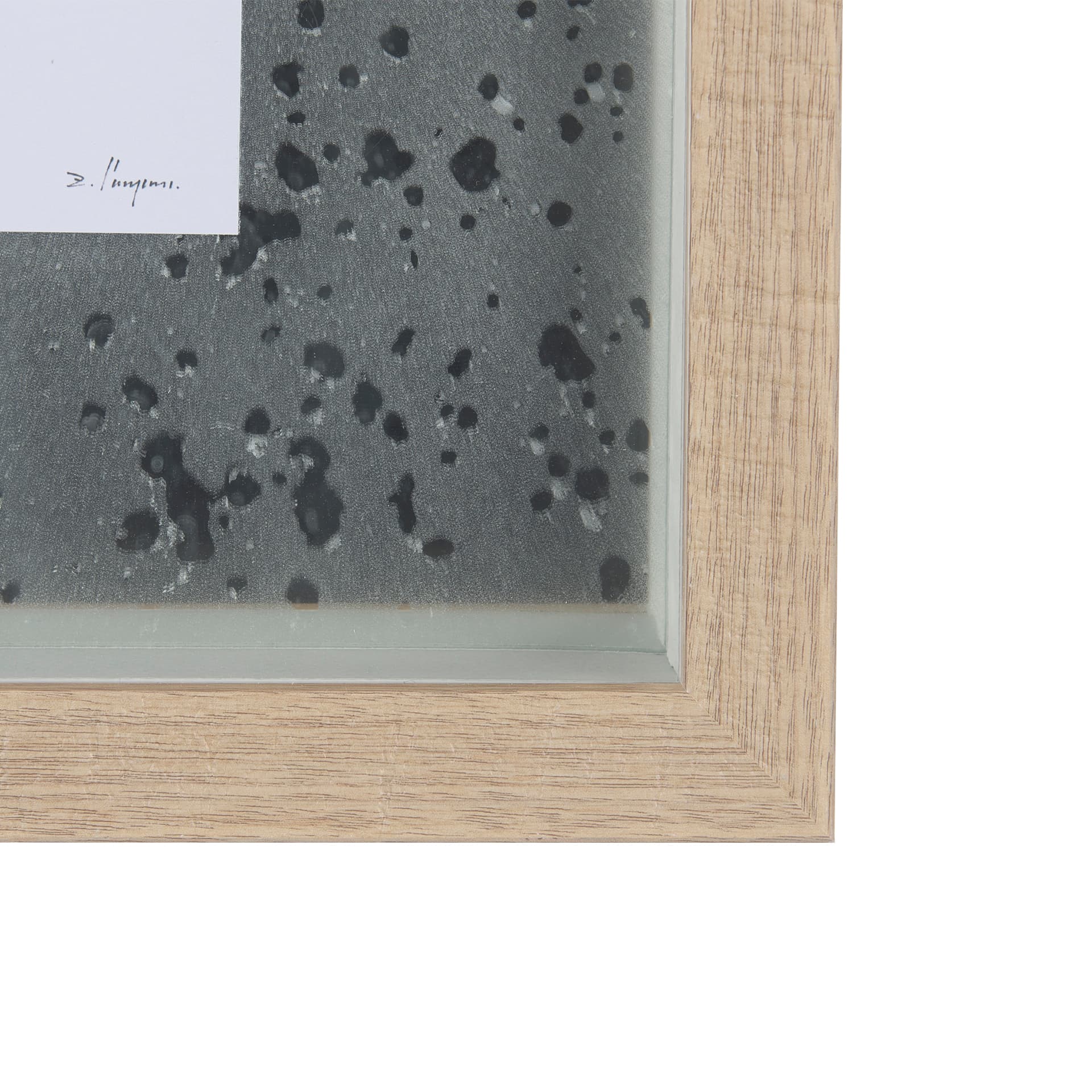 Eastern Blue VI by Mercana Studio a Hand Embellished Textured Framed Art Print Matted under Glass — product photograph