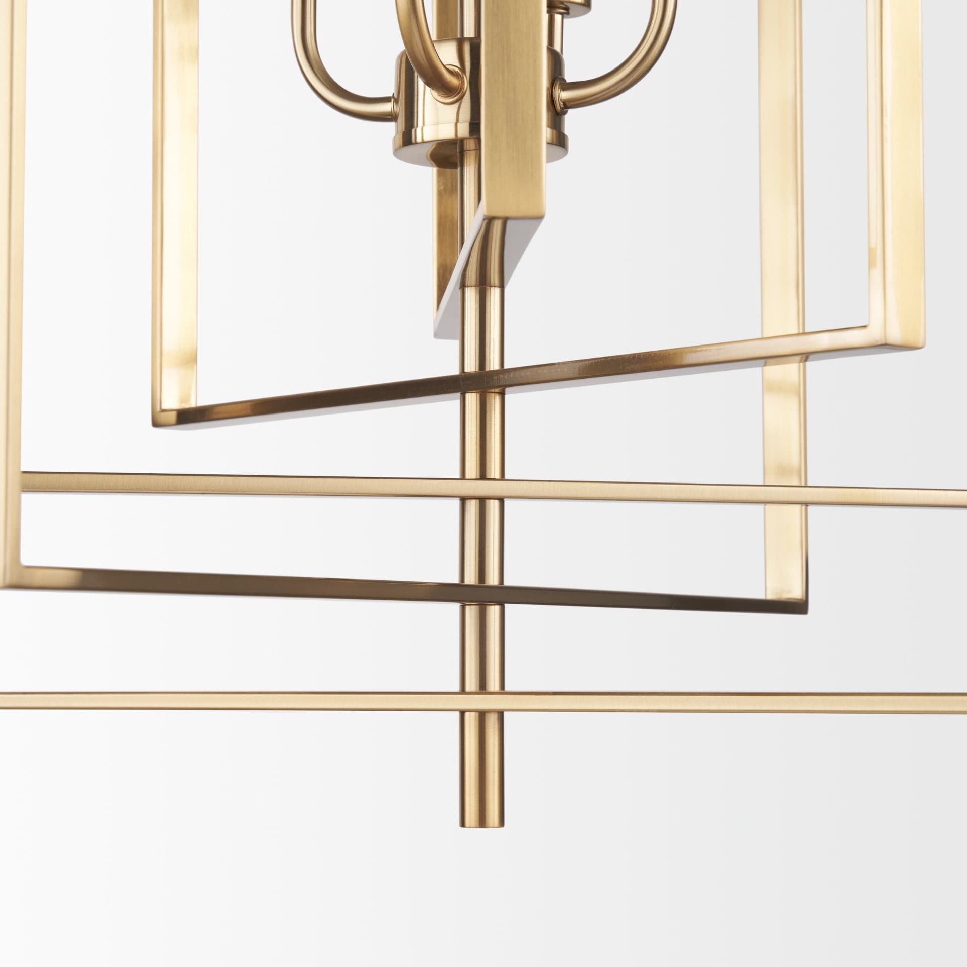 Colleen Antiqued Gold Metal 4-Light Chandelier — product photograph