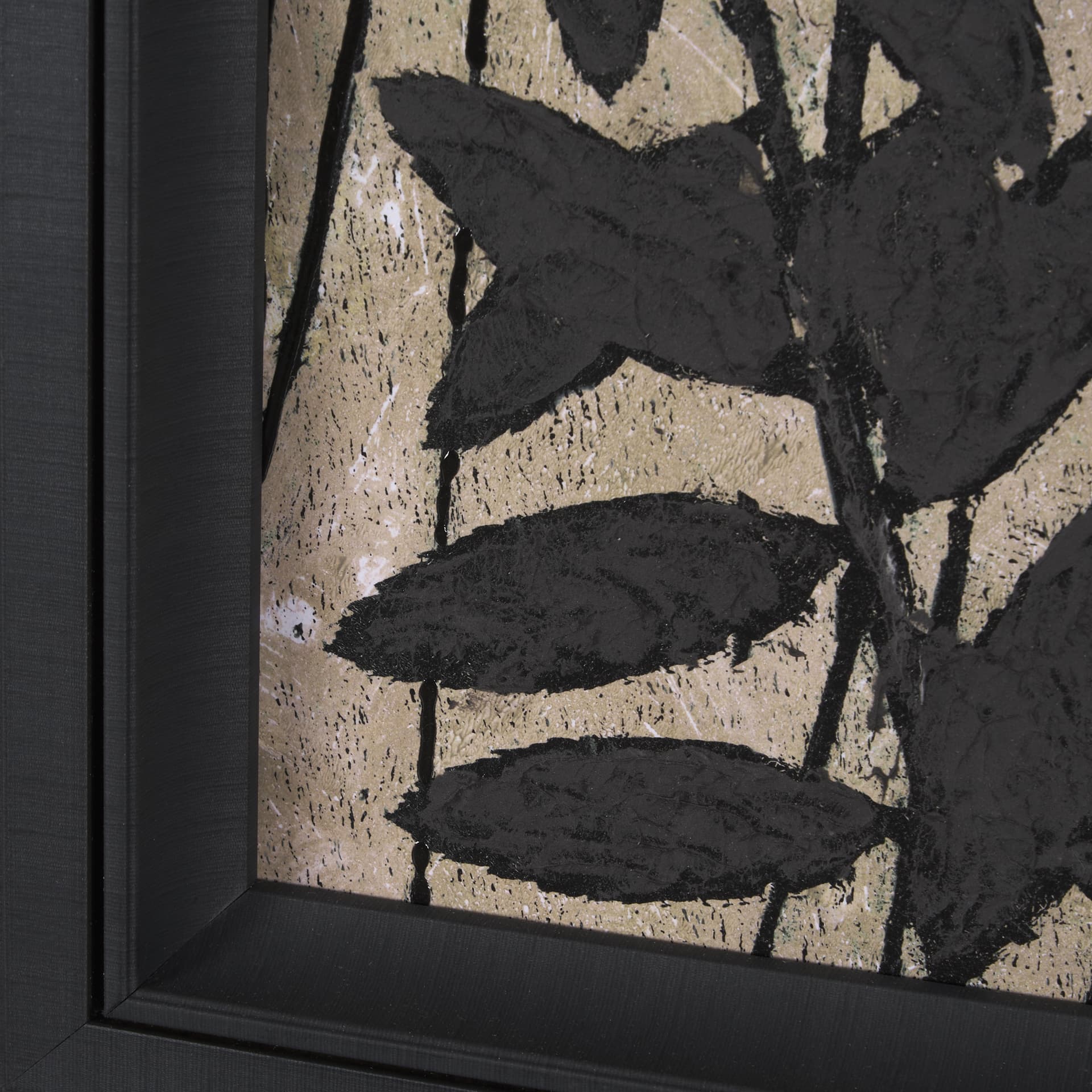 Etched Silouette I by Mercana Studio a Hand Embellished Textured Framed Art Print — product photograph