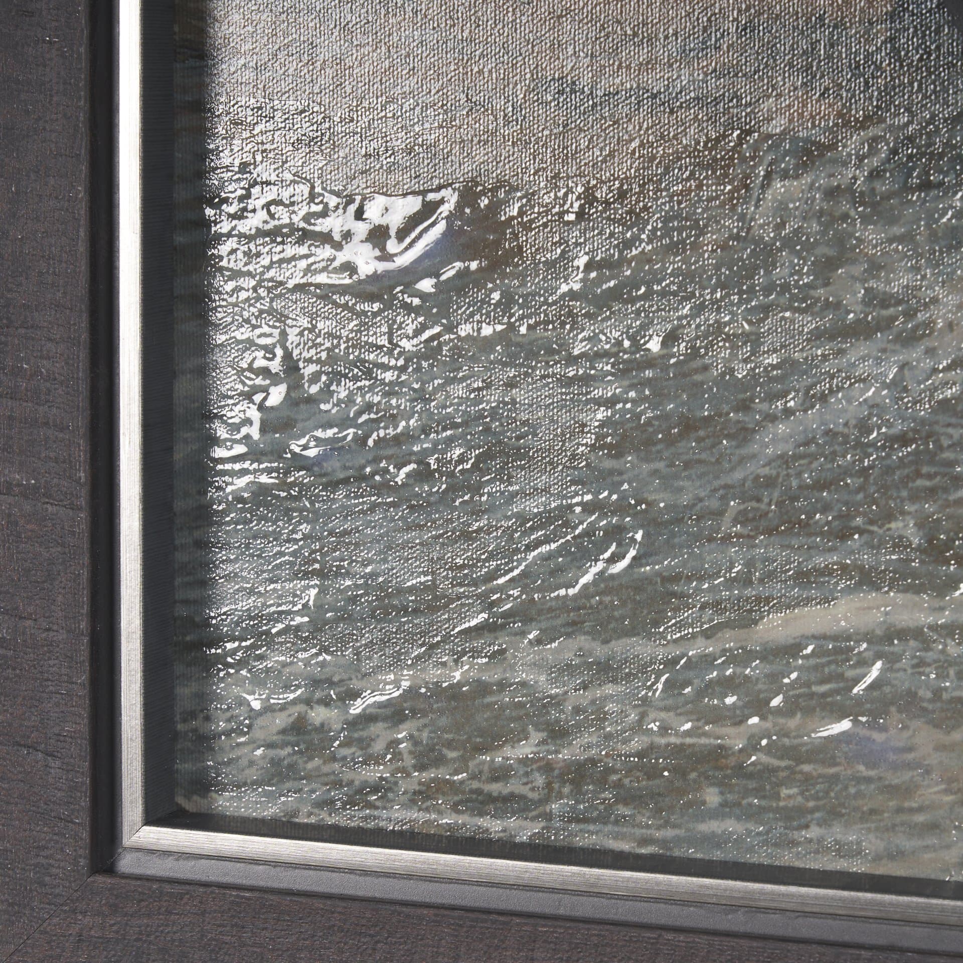Cloudy Day II by Mercana Studio a Hand Embellished Textured Framed Art Print — product photograph