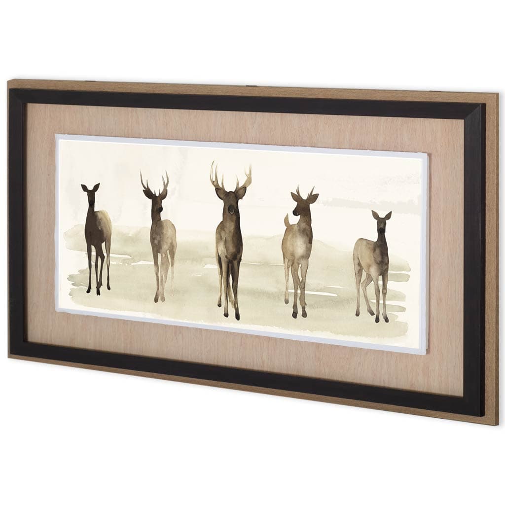 Deer Line I by Grace Popp a Framed Art Print Matted under Glass — product photograph
