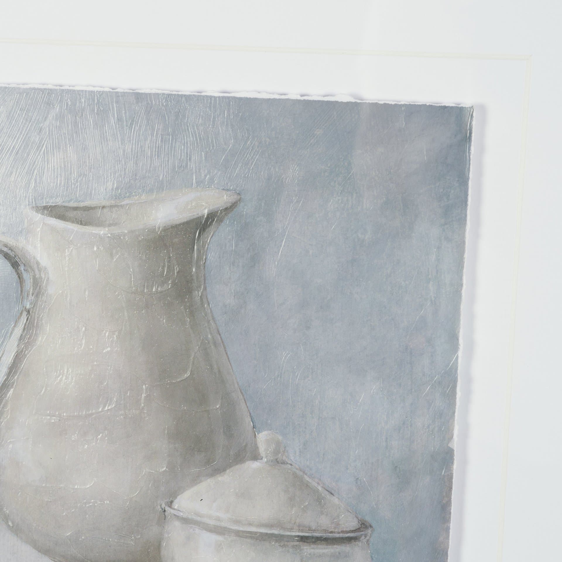 Studies in White and Ash: Study I by Mercana Studio Textured Framed Artwork Matted under Glass — product photograph