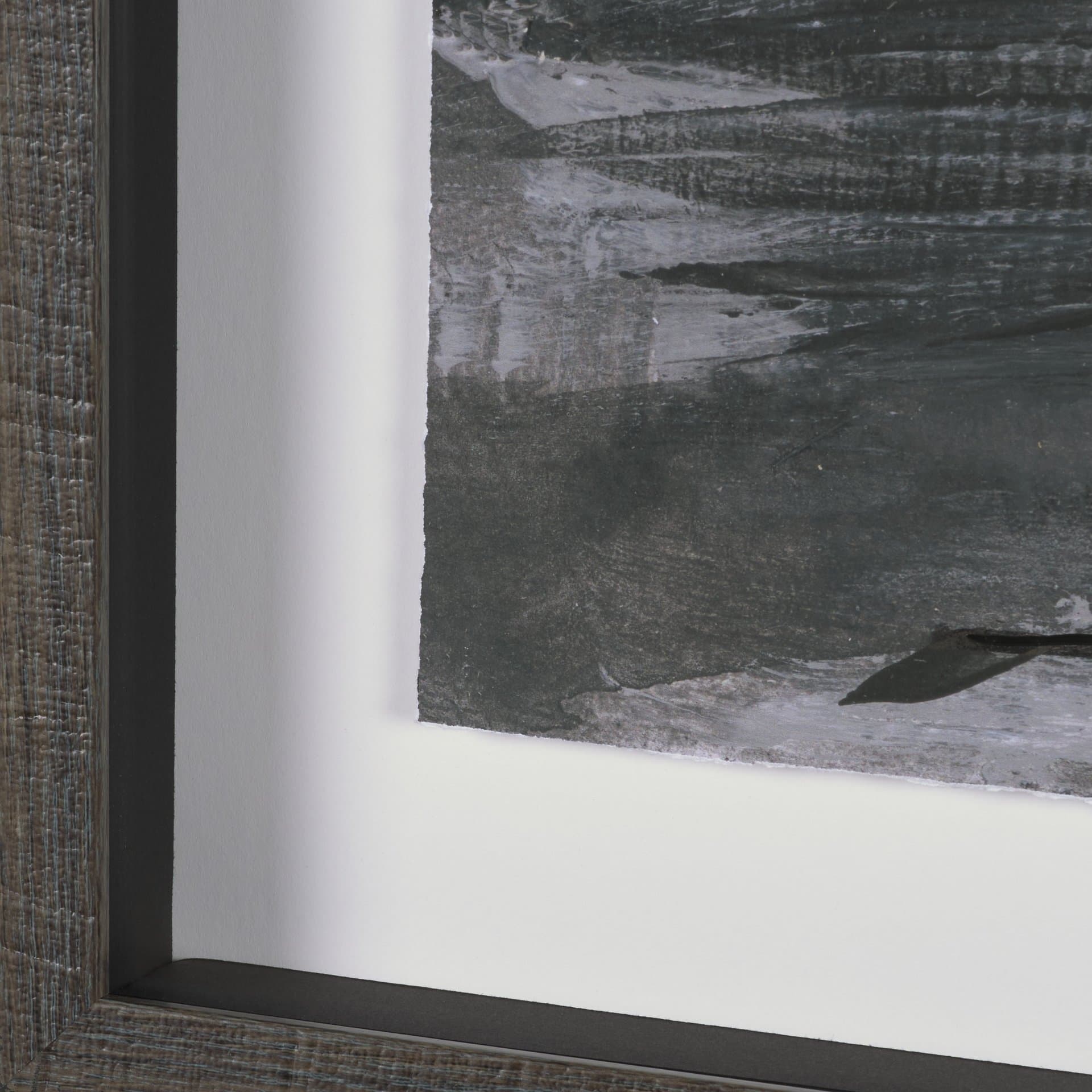 Community 3D by Mercana Studio Hand-Embellished Textured Framed Artwork Matted under Glass — product photograph