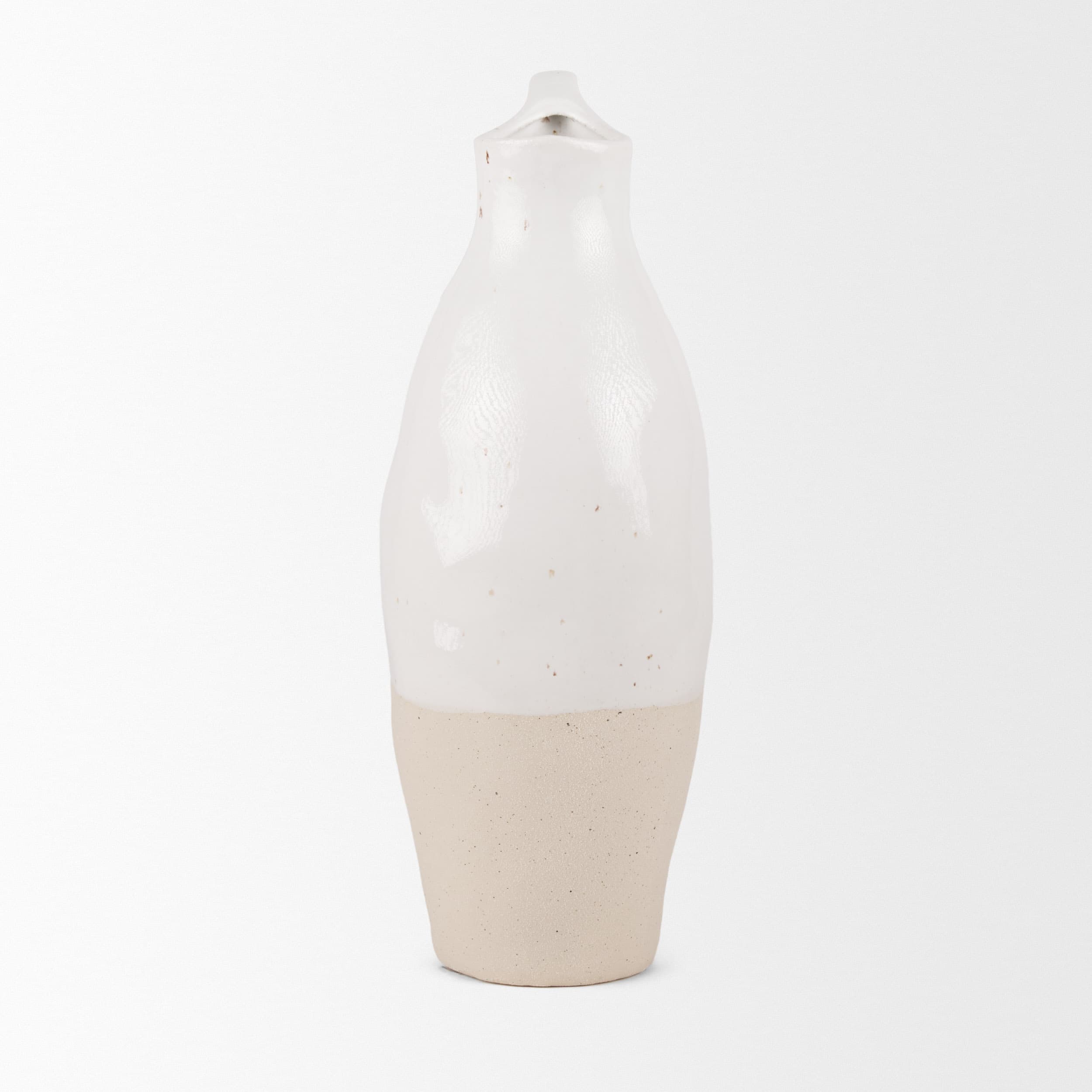Valora Black Speckled Cream w/ Light Beige Ceramic Jug — product photograph