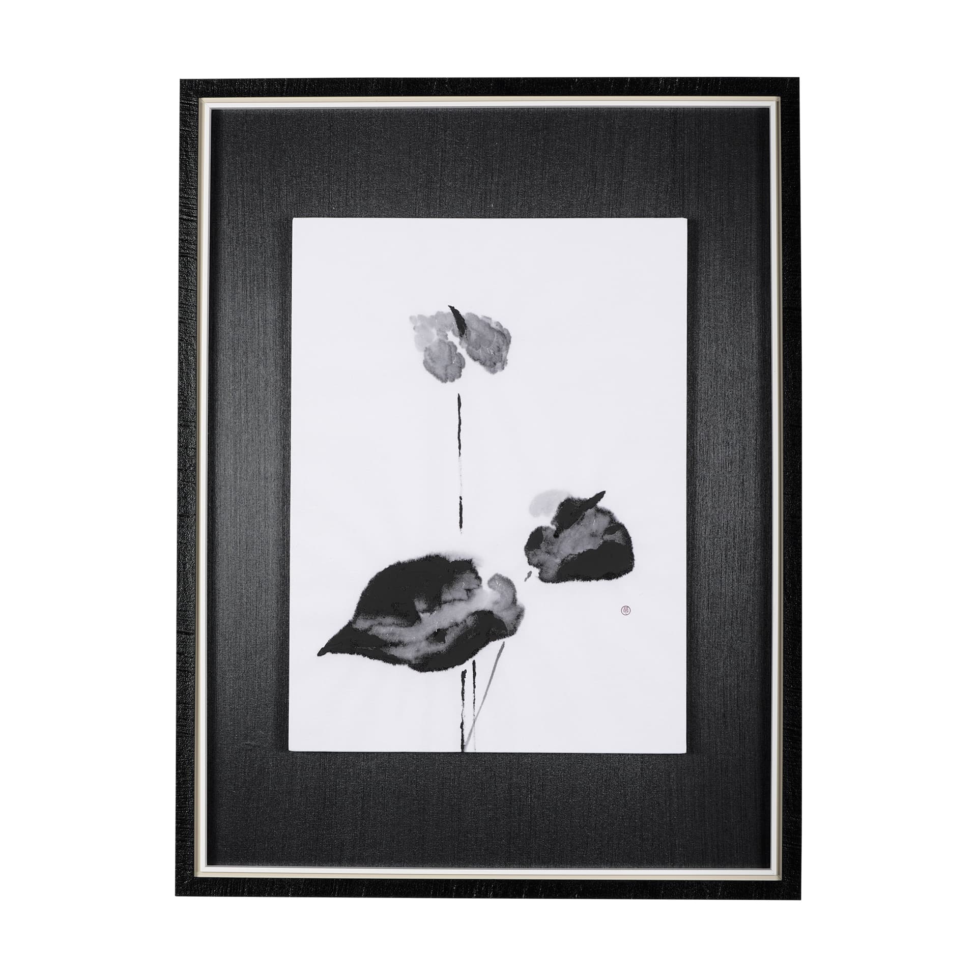 Peace Lily I by Mercana Studio a Hand Embellished Textured Framed Art Print — product photograph