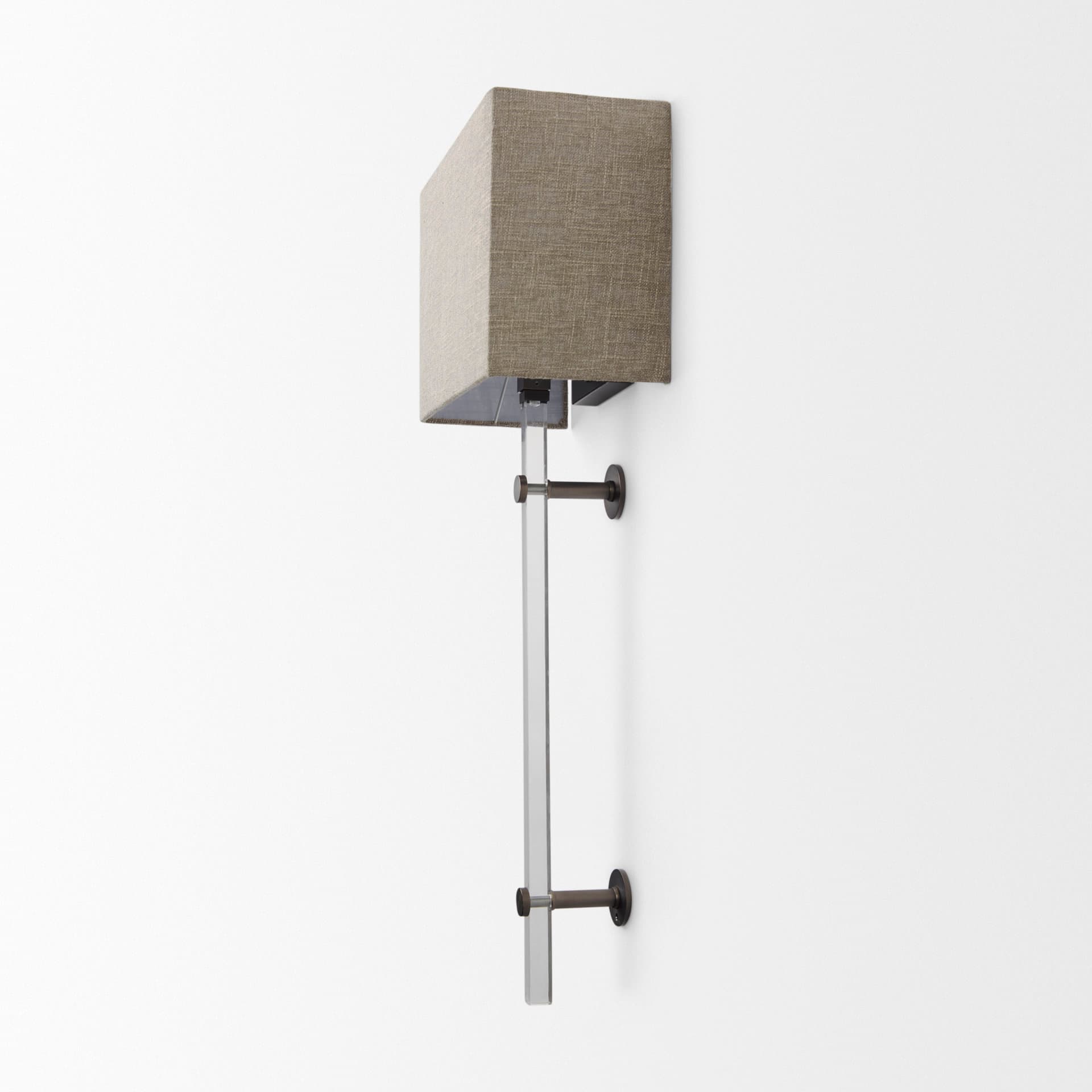 Kinsley Beige Shade W/Transparent Body Wall Sconce — product photograph