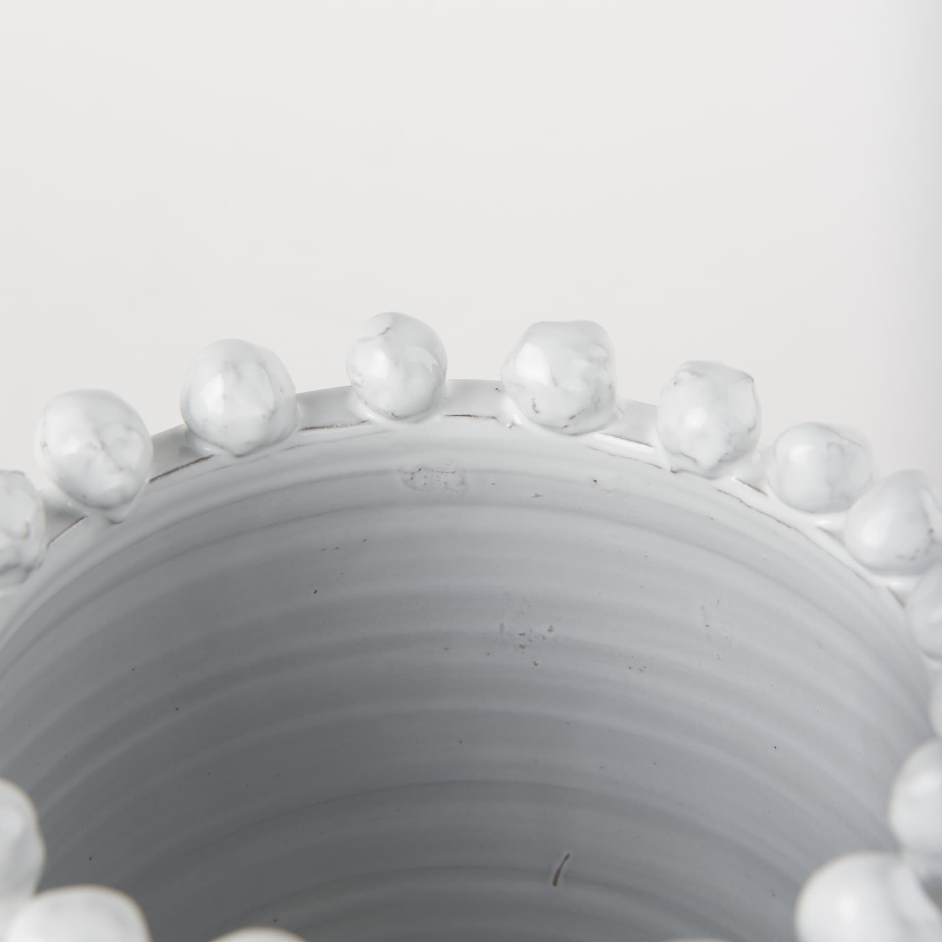 Basin Small Off-White Glazed Vase — product photograph