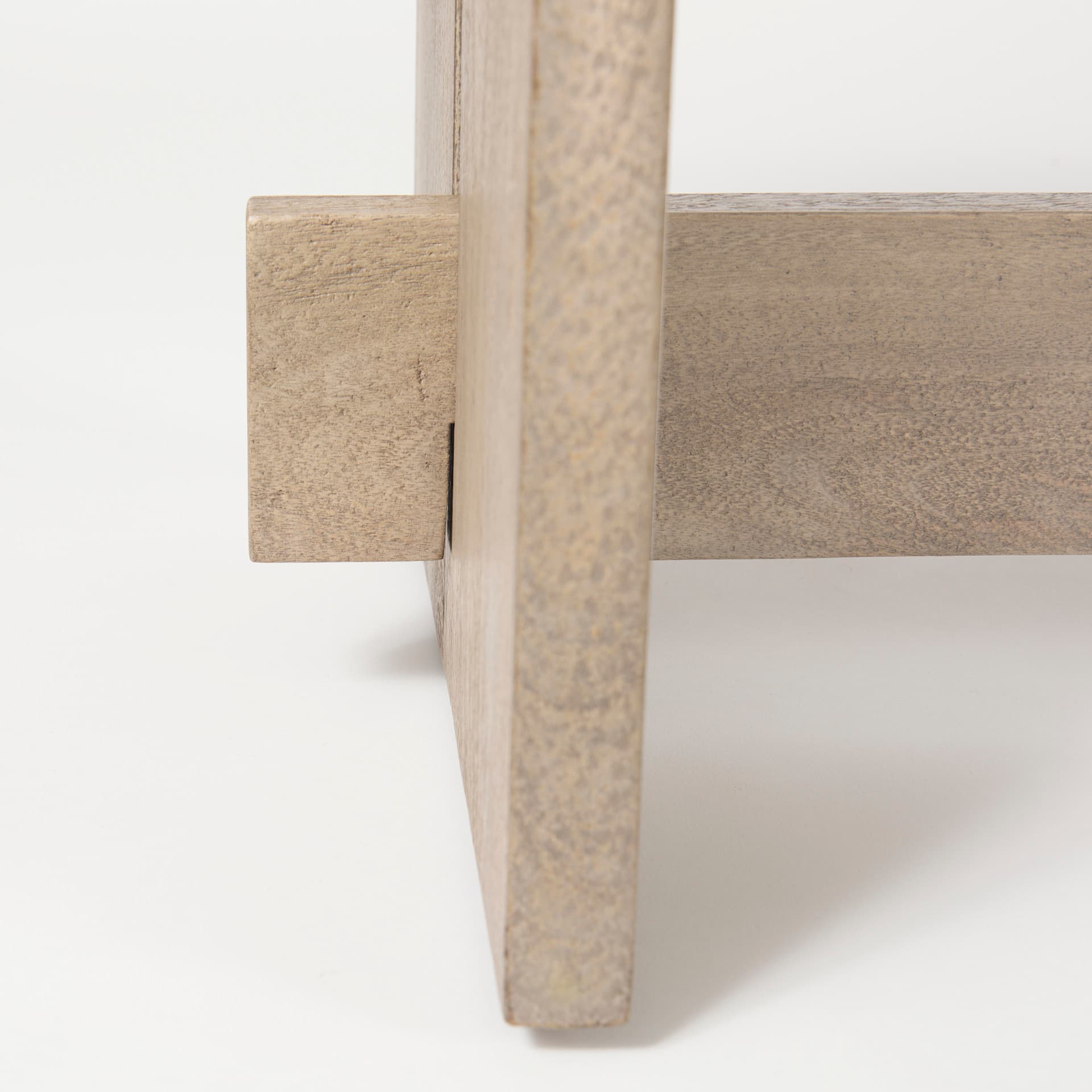 Aida 18H Light Gray Wood Dining Bench — product photograph