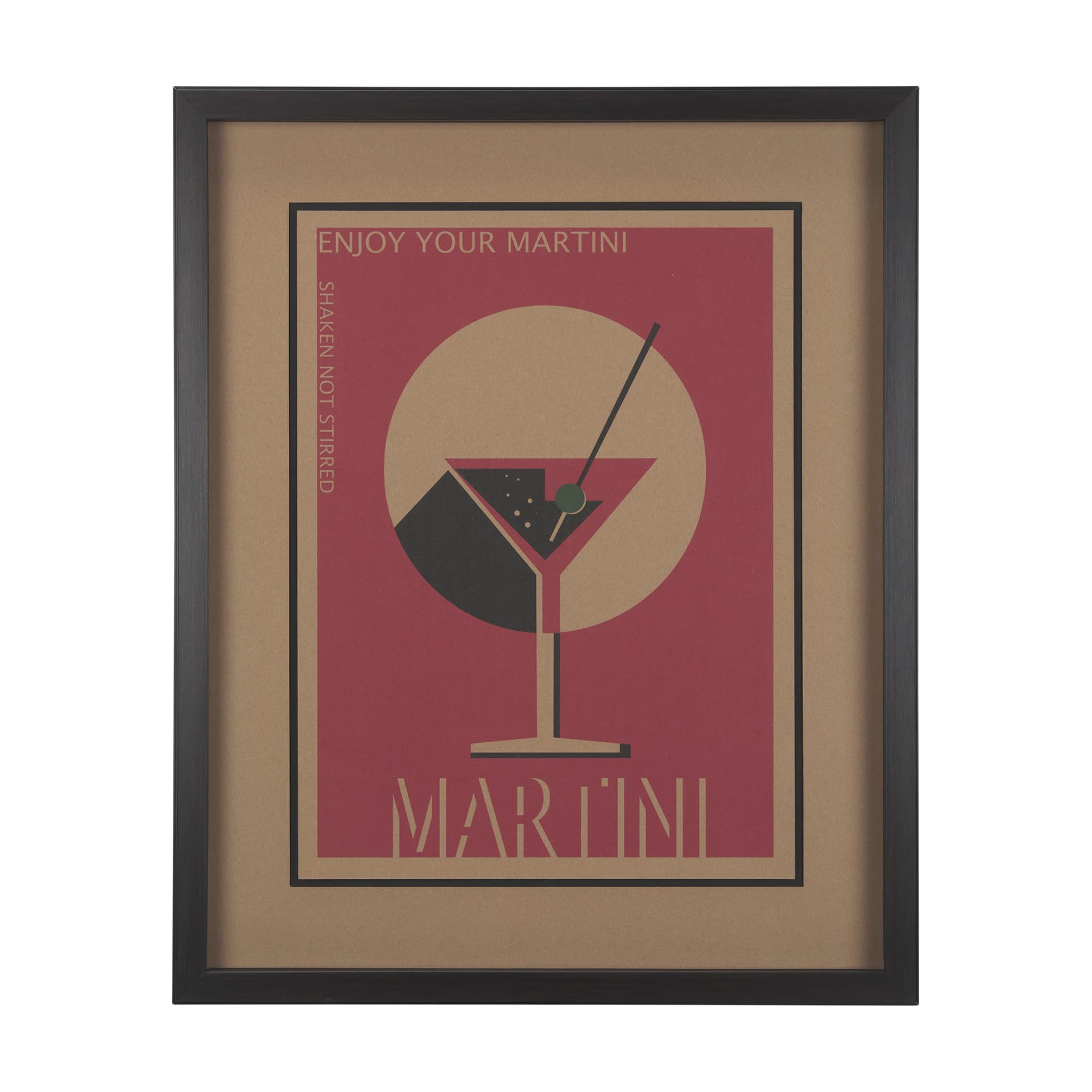 Martini by Simeng a Framed Art Print Matted under Glass — product photograph