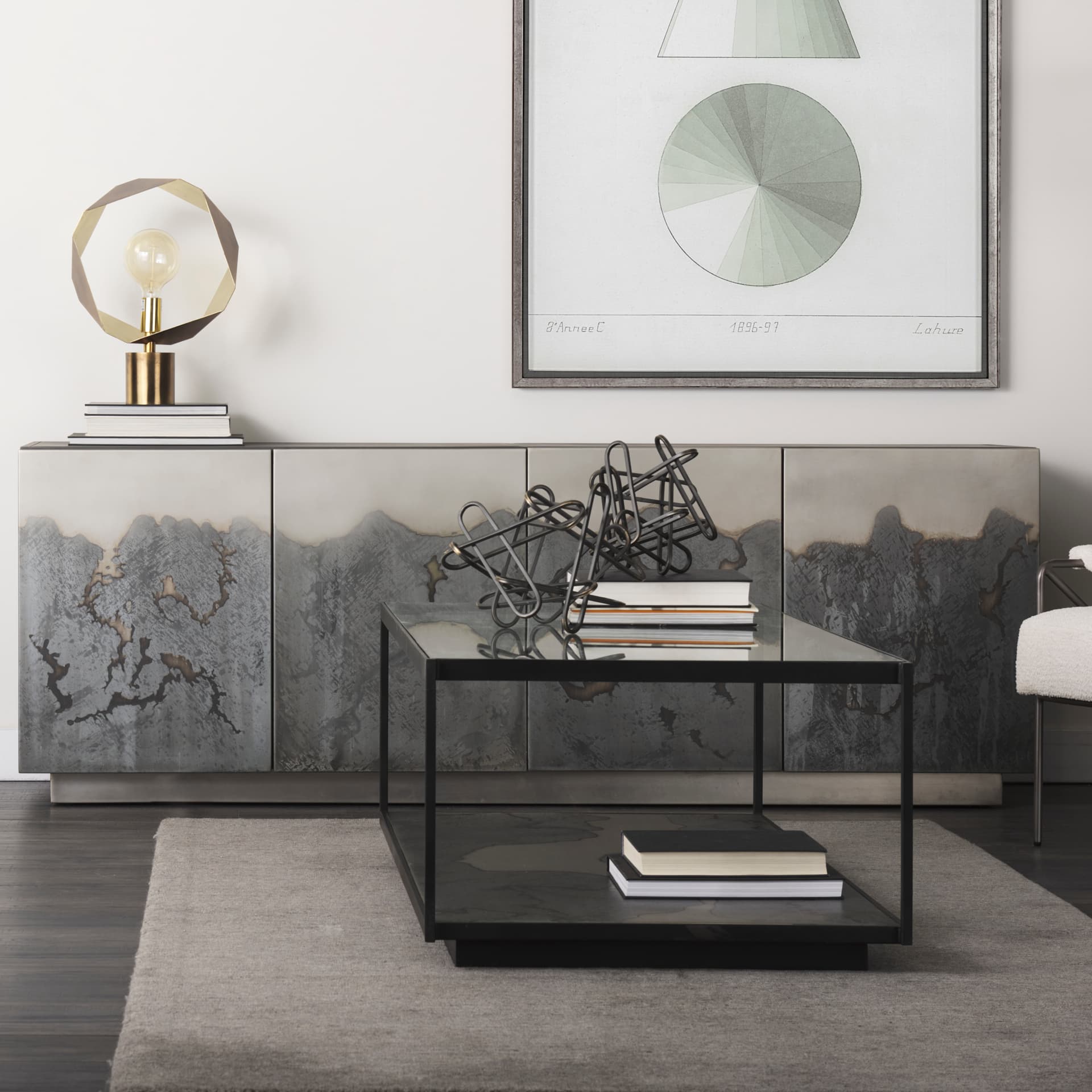 Henderson 10.4L x 8.3W x 7.7H Black Metal Paperclip Decorative Object — product photograph