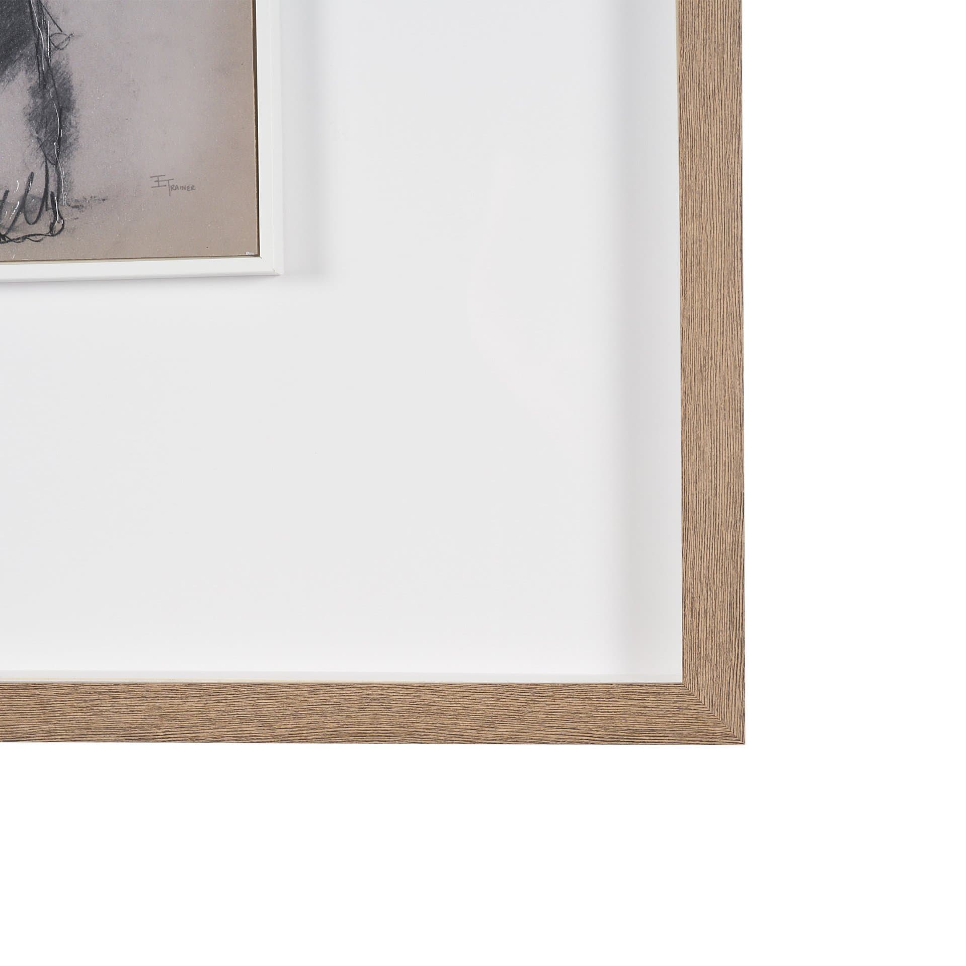 Frenchton by Mercana Studio Hand-Embellished Framed Artwork Matted under Glass — product photograph