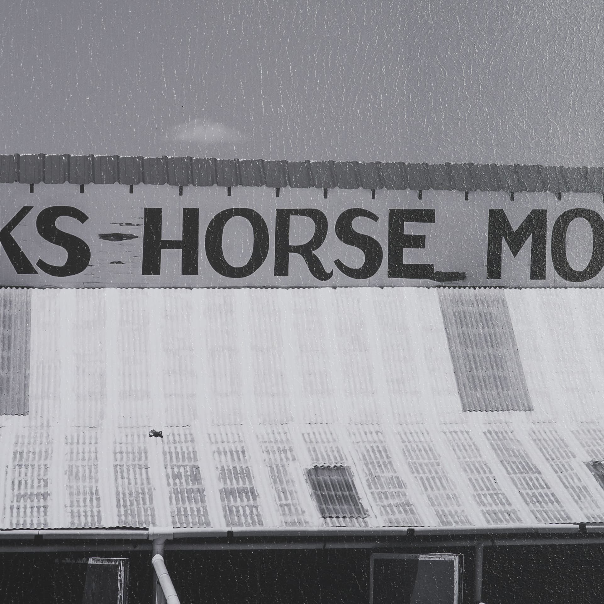 Horse Motel by Bethany Young Textured FramedPhoto Print Matted under Glass — product photograph