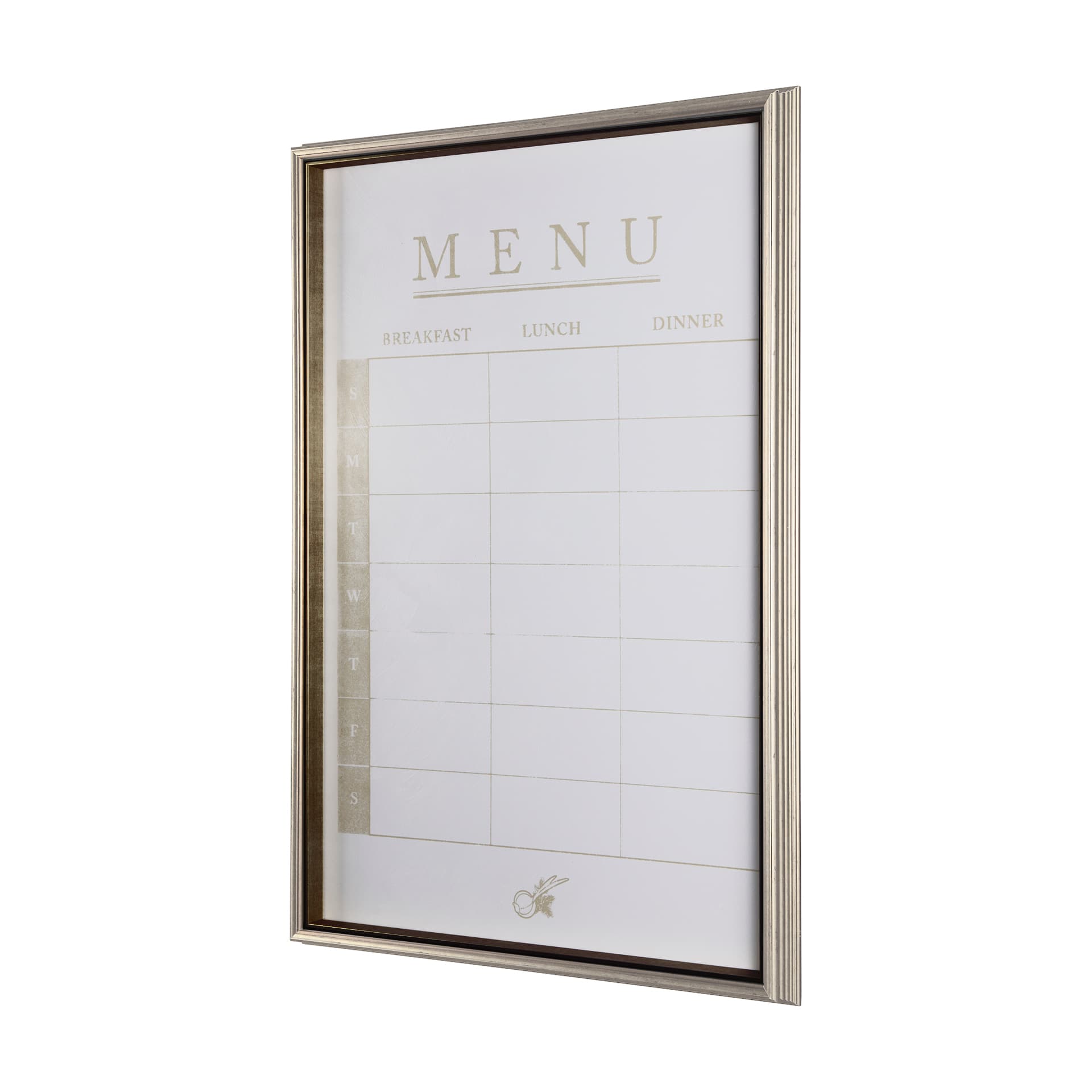 MENU I by Mercana Studio a Hand Embellished Textured Framed Art Print Matted under Glass — product photograph