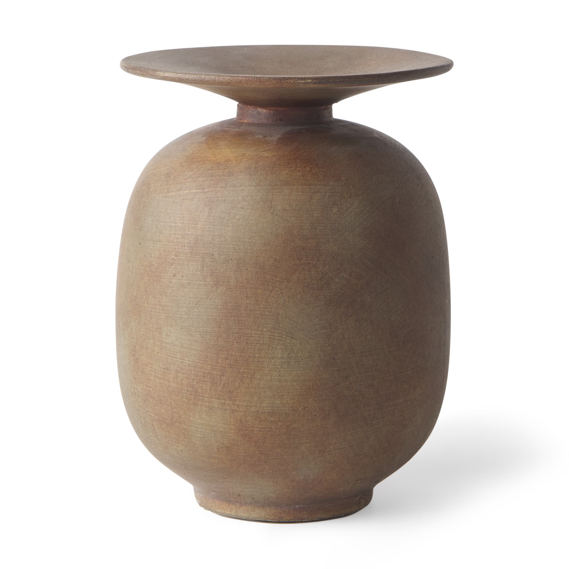 Rylee 7.7H Medium Brown Ceramic Vase — product photograph
