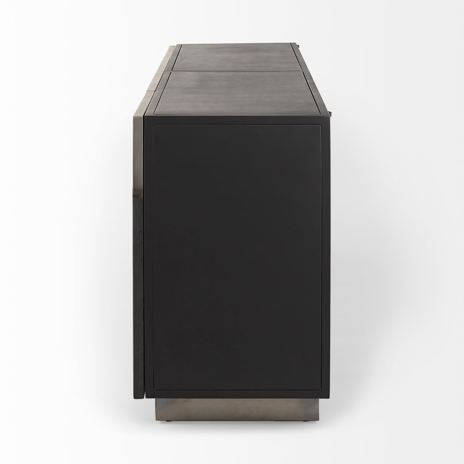 Roxdale 82.0L x 18.0W x 29.0H Acid Wash Metal Sideboard — product photograph