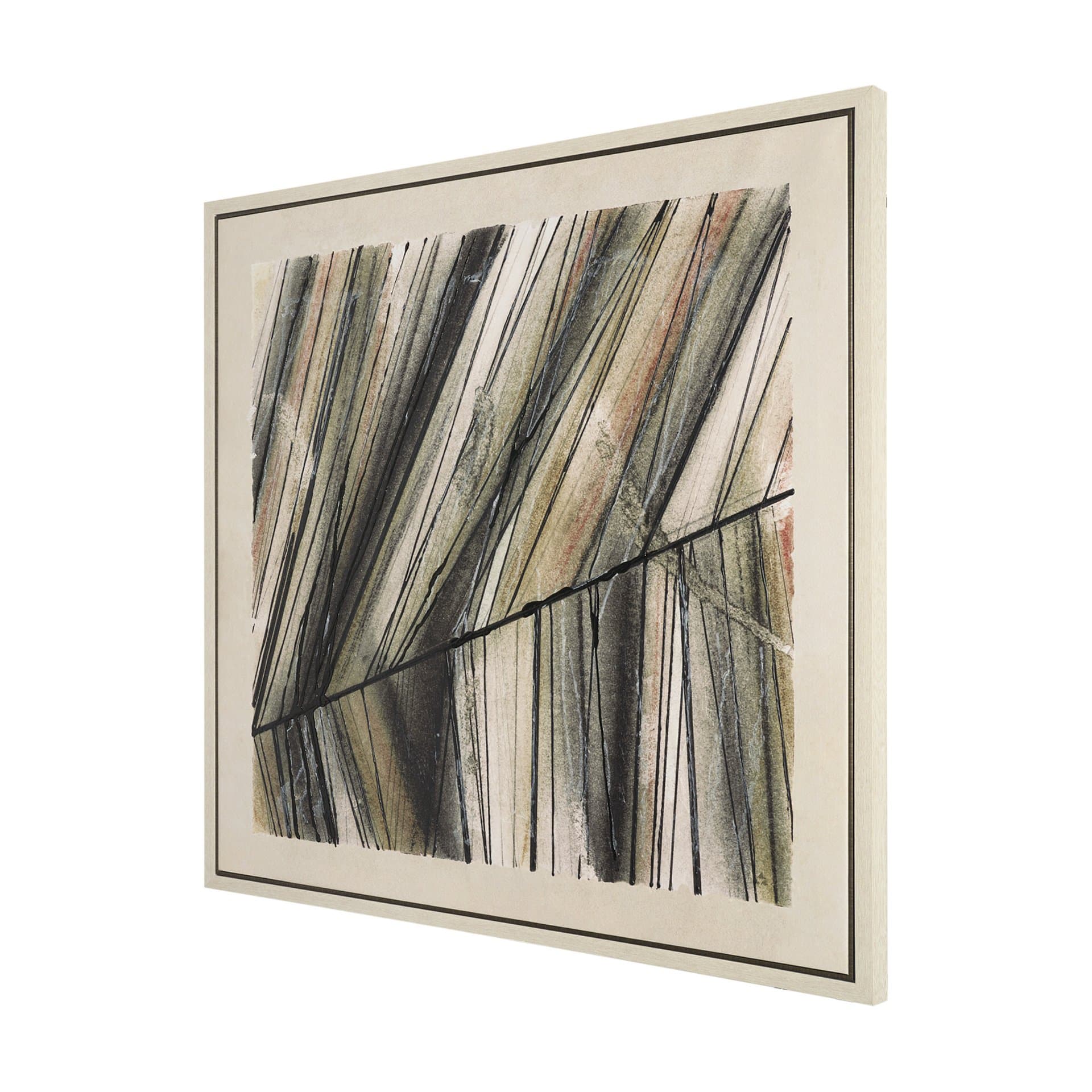 Seam II by Chad Warren a Hand Embellished Textured Framed Canvas — product photograph