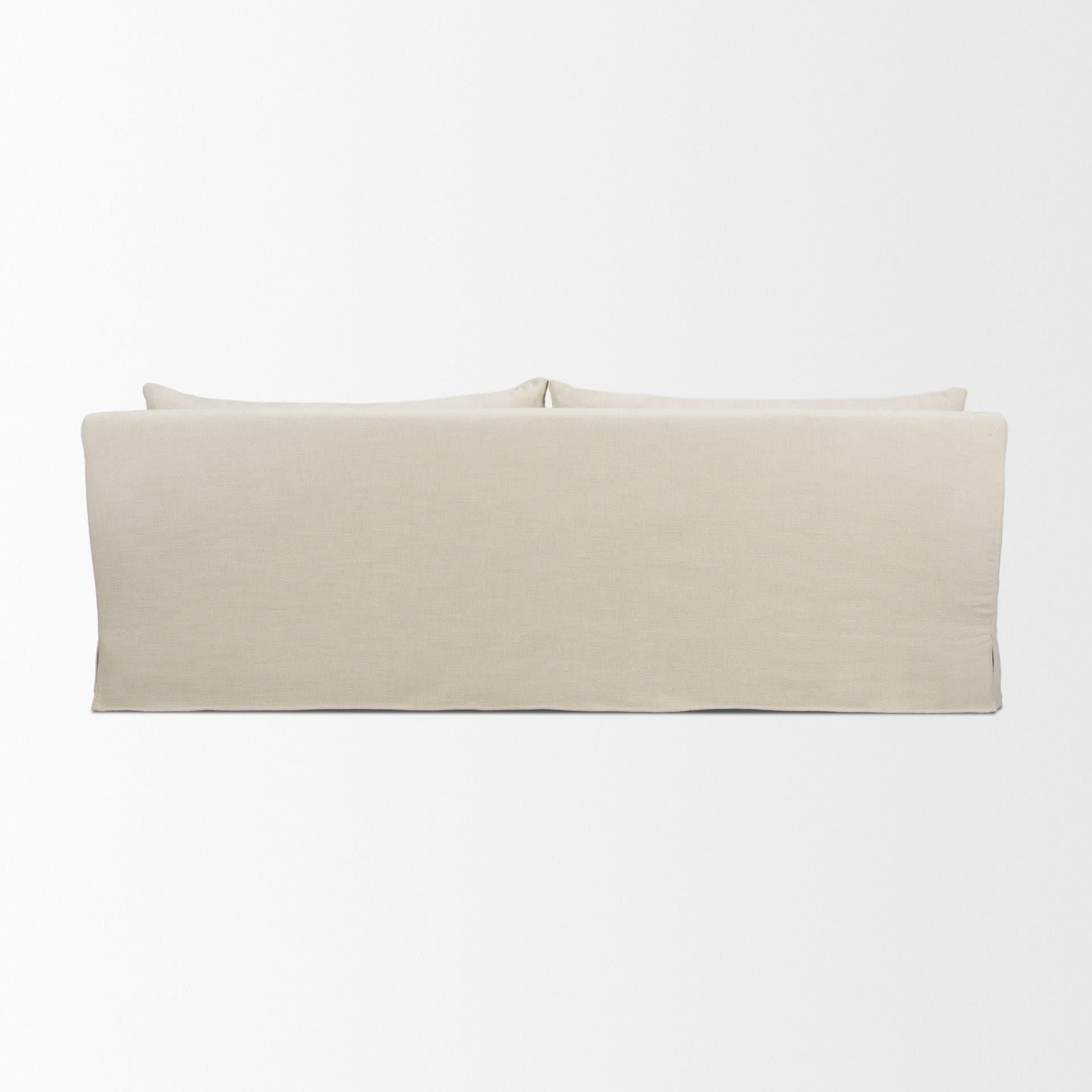 Ellington Slipcovered Slope Arm Sofa | 3 Seater | Cream Fabric — product photograph
