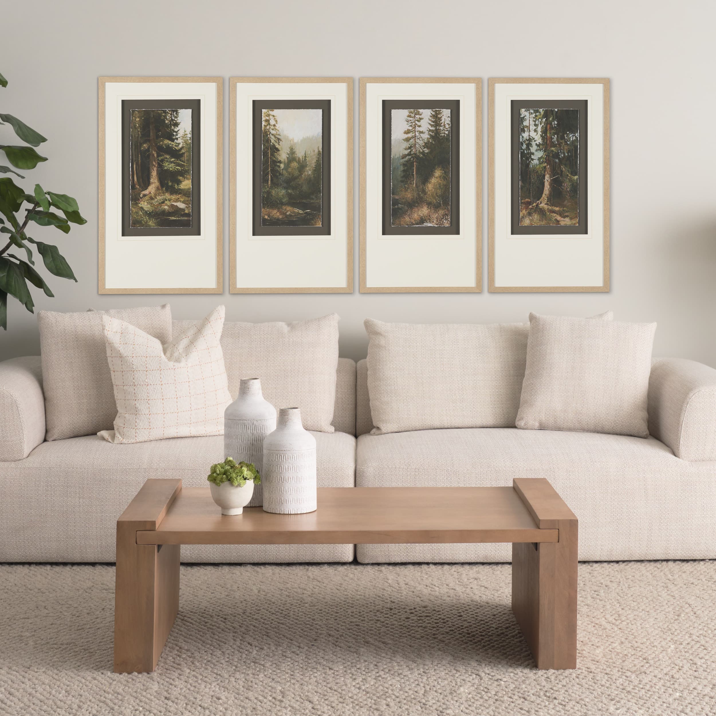 Heart of the Forest IV by Mercana Studio Textured Framed Artwork Matted under Glass — product photograph