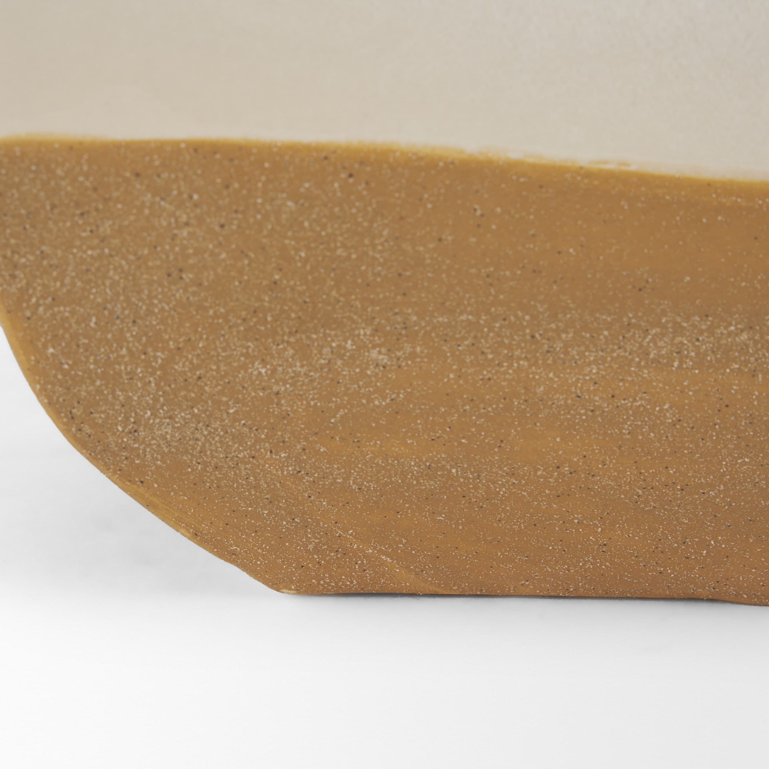 Vania Short Off White w/ Tan Textured Ceramic Vase — product photograph