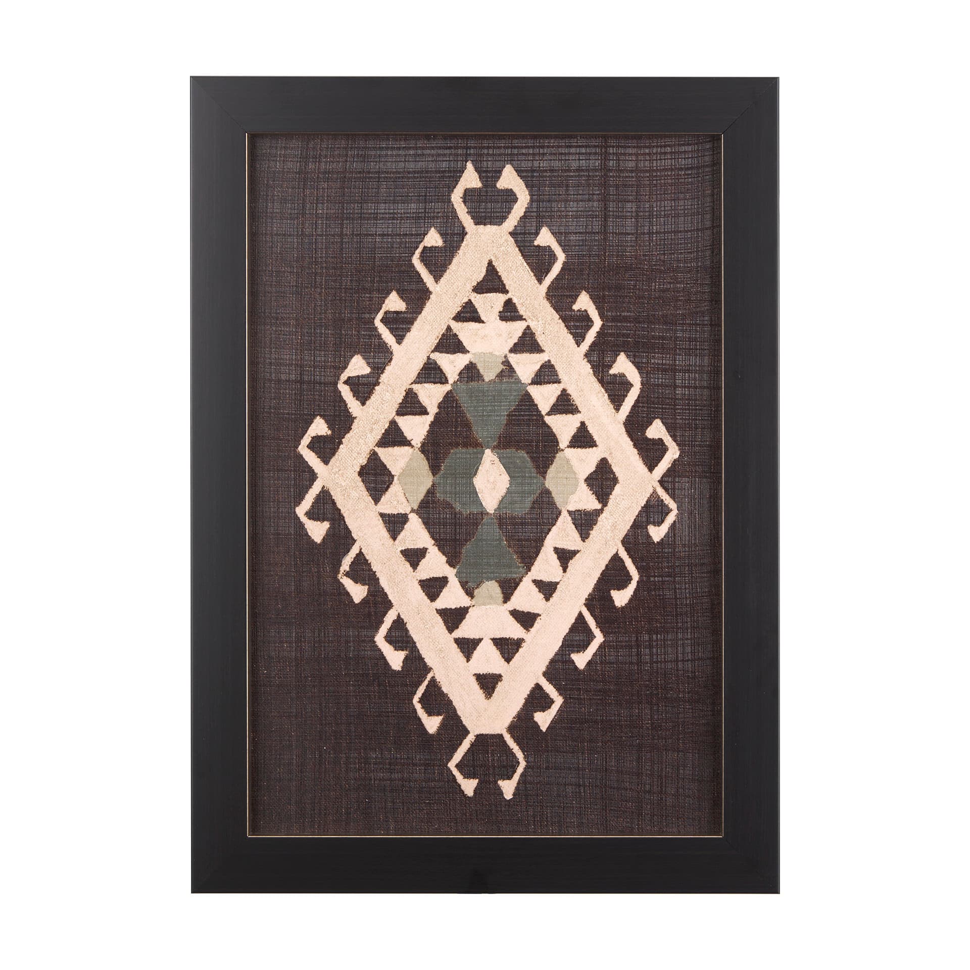 Brown Tapestry V by Mercana Studio a Hand Embellished Textured Framed Art Print — product photograph
