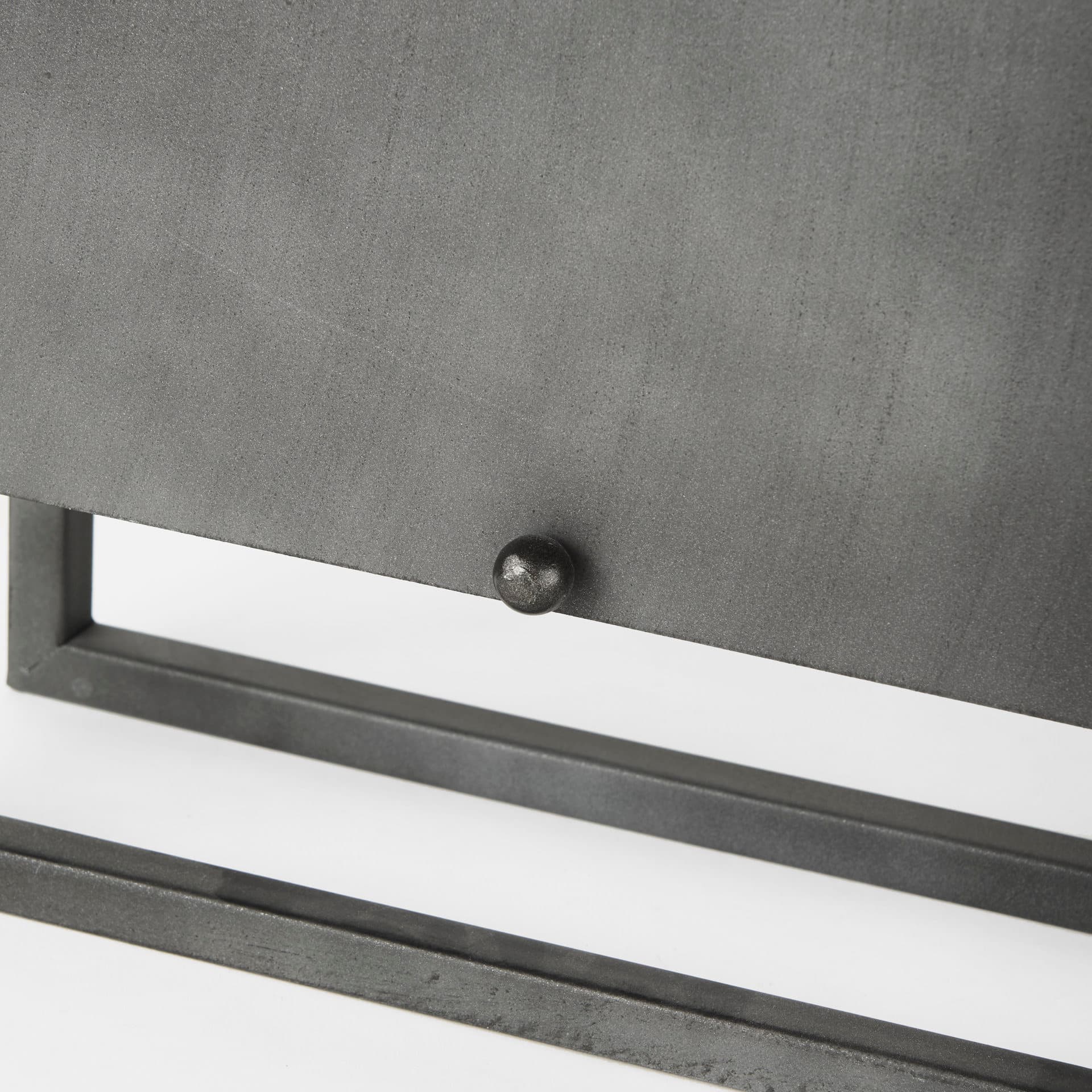 Felix Gray Metal Square Table Clock — product photograph
